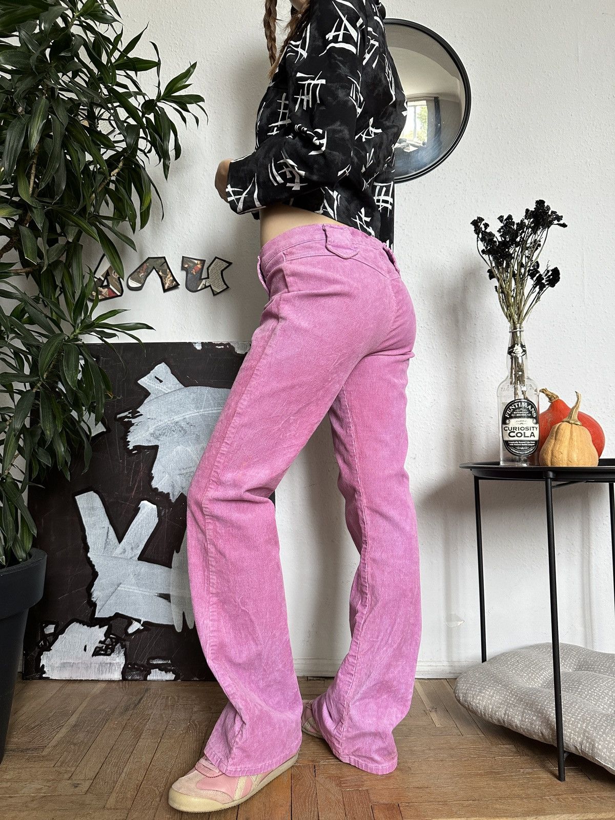 20471120 × If Six Was Nine × Seditionaries Tie-dye Corduroy Wide Leg Flared Pants Bratz Style Size 27" / US 4 / IT 40 - 7 Thumbnail