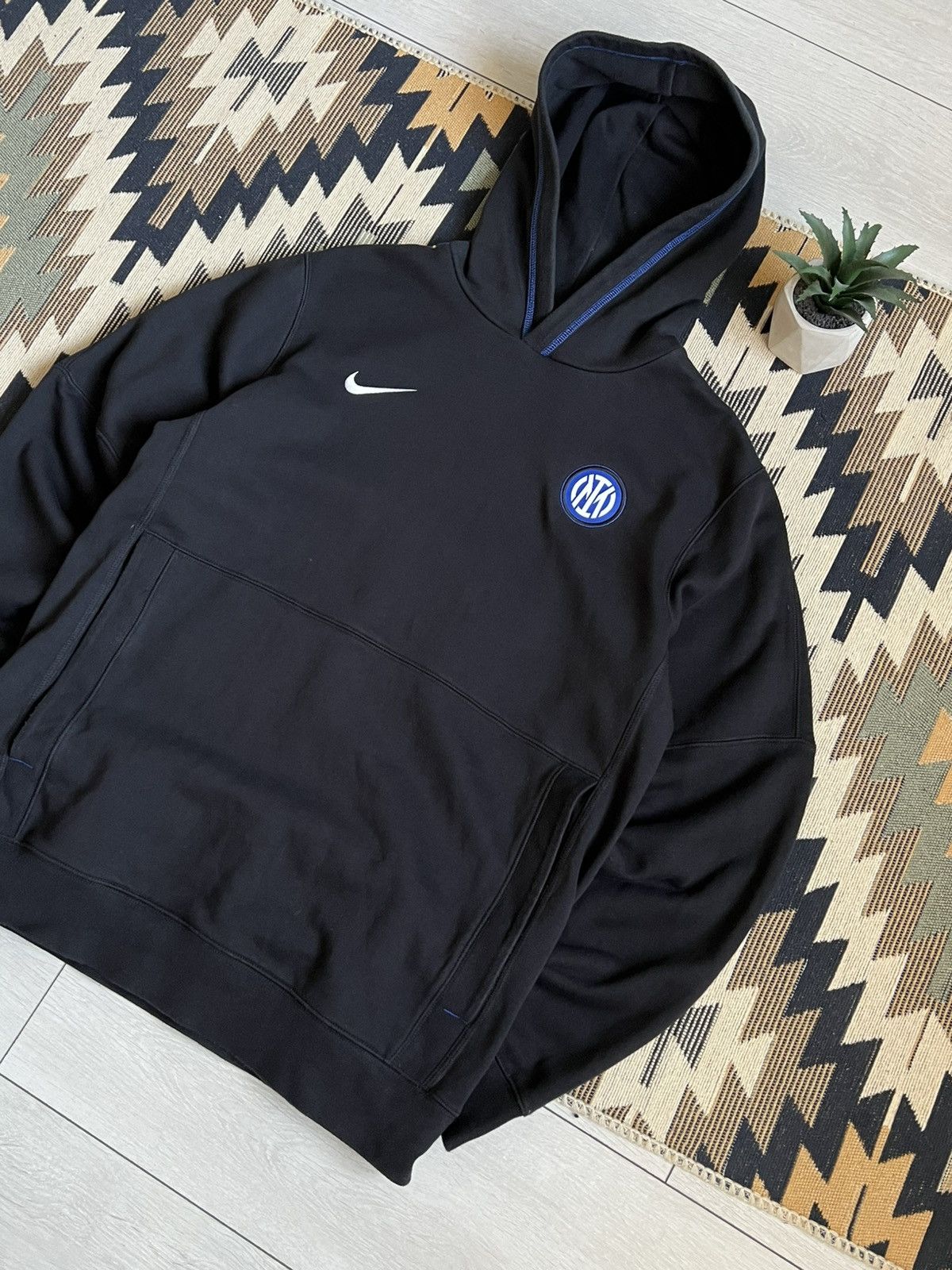 Nike Nike Inter Milan Soccer Hoodie Size US M / EU 48-50 / 2 - 3 Thumbnail