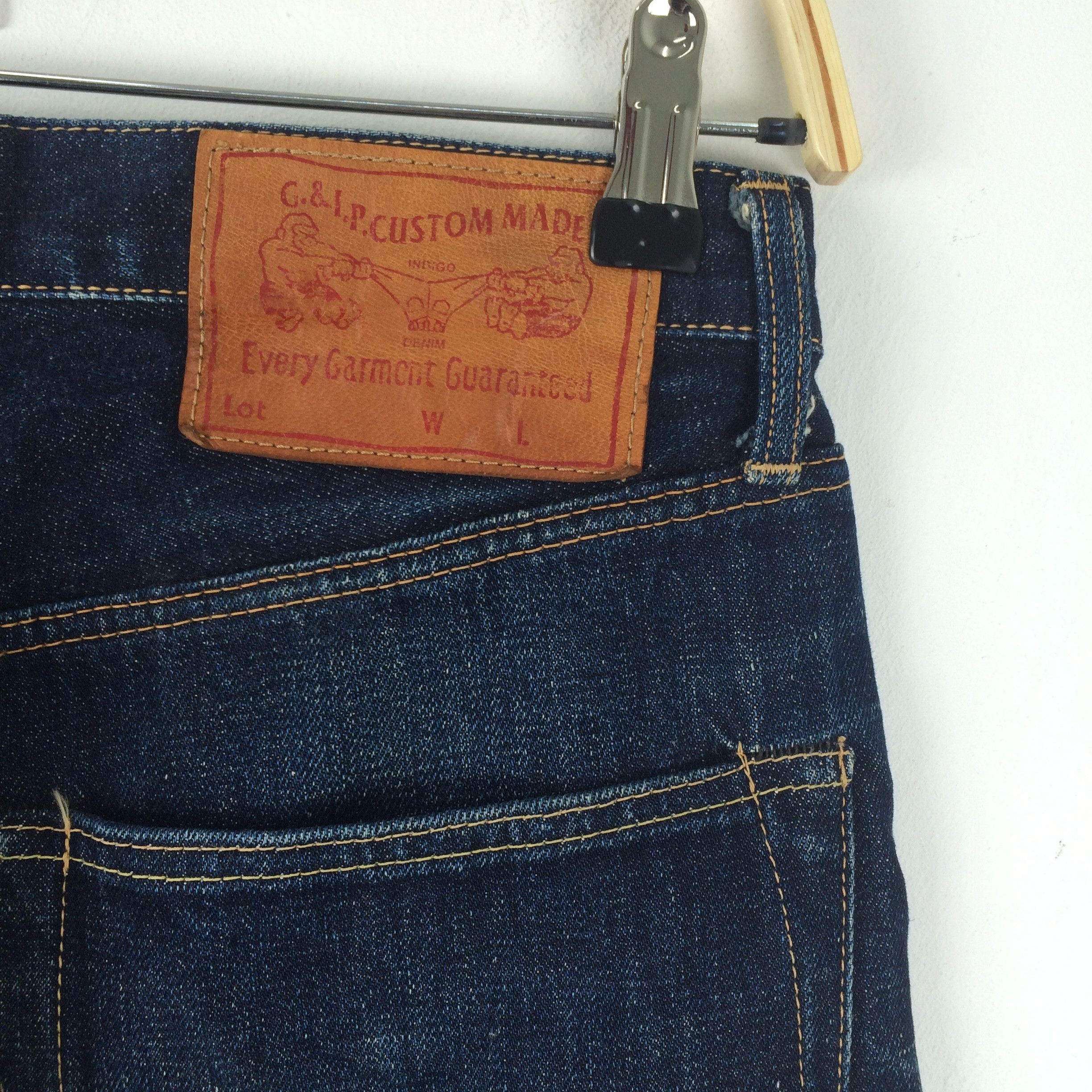 Japanese Brand x173 G.&I.P CUSTOM MADE JAPANESE JEANS SELVEDGE DISTRESSED Size US 31 - 7 Thumbnail