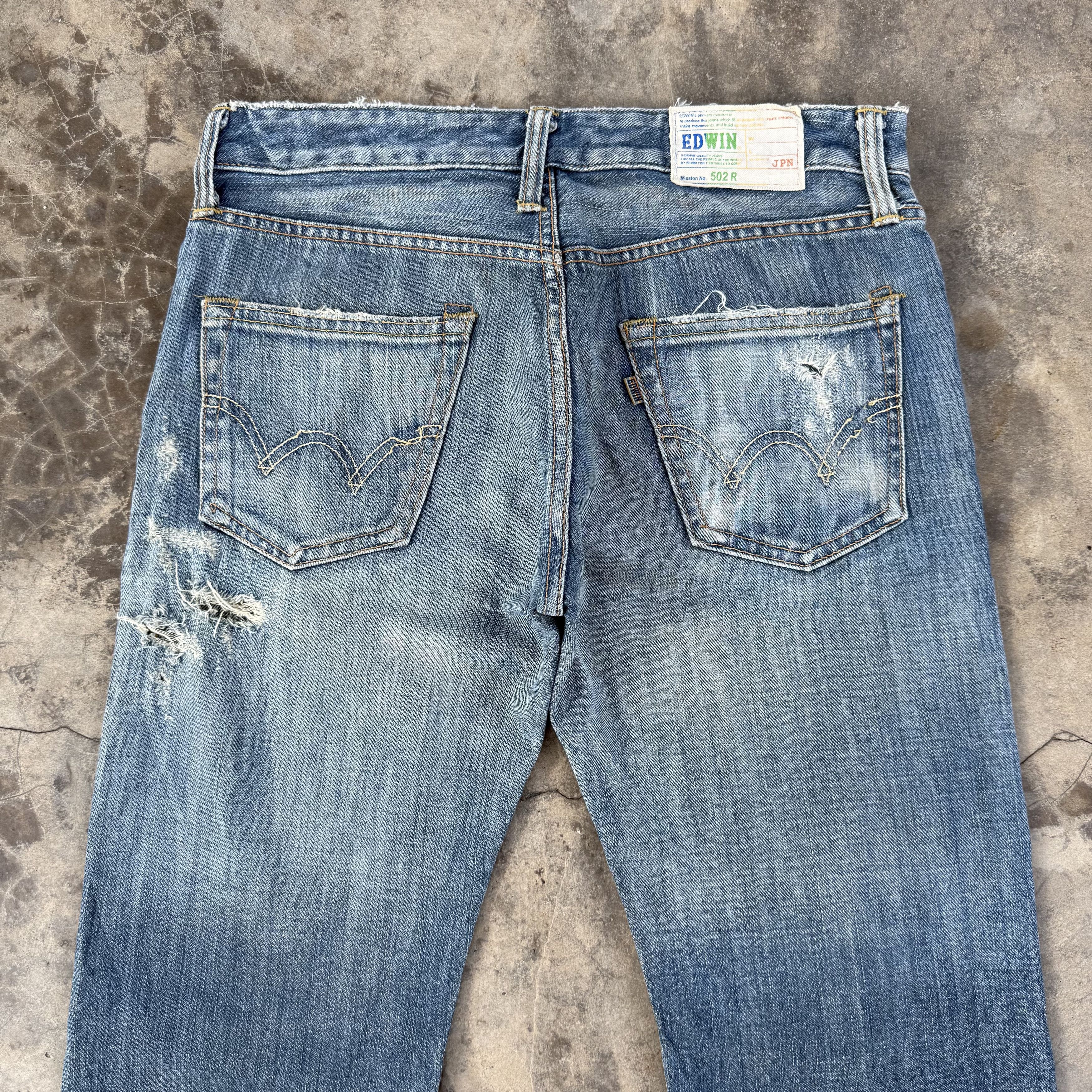 Edwin vintage Edwin distressed denim Jean pants Size US 30 / EU 46 - 8 Thumbnail