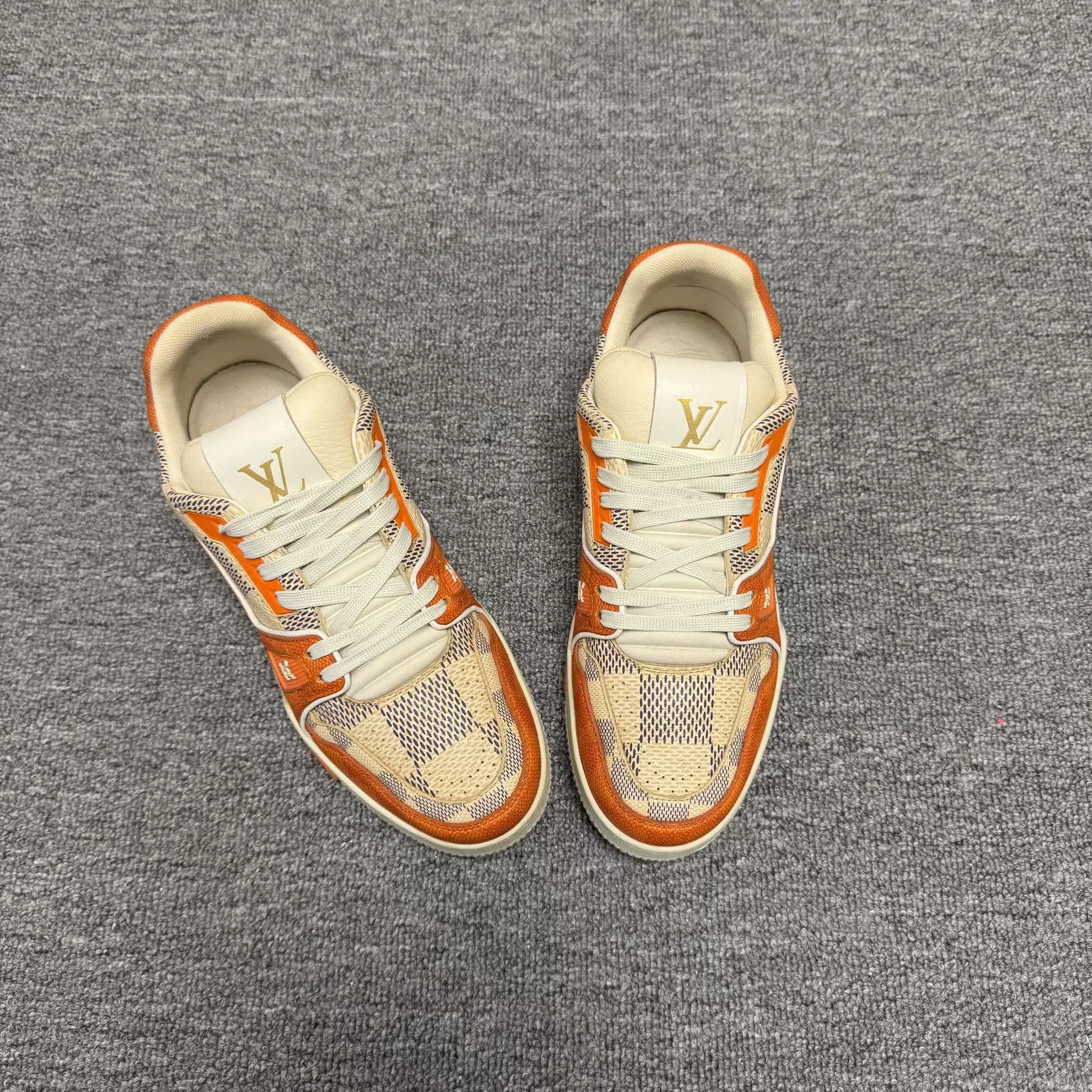 Louis Vuitton Louis Vuitton Trainer Low-Top Orange Sneakers Size US 7.5 / EU 40-41 - 1 Thumbnail