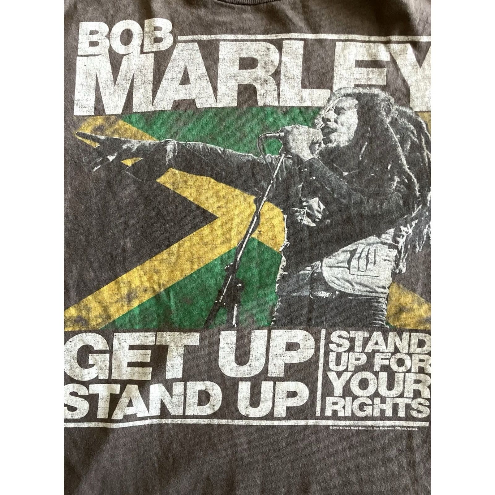 Vintage VINTAGE Bob Marley Shirt Mens Medium Black Get Up Stand Up Zion Rootswear Tee 10 Size US M / EU 48-50 / 2 - 2 Thumbnail
