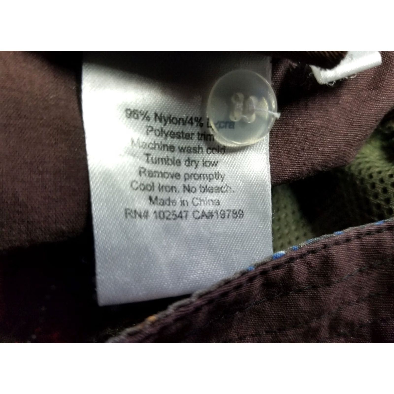 Vintage Isis Pants Women Burgundy Casual Nylon 6 pockets Size 4 World Travel Hiking Outdoors Pocket Womens Size 4 Size 27" / US 4 / IT 40 - 7 Thumbnail