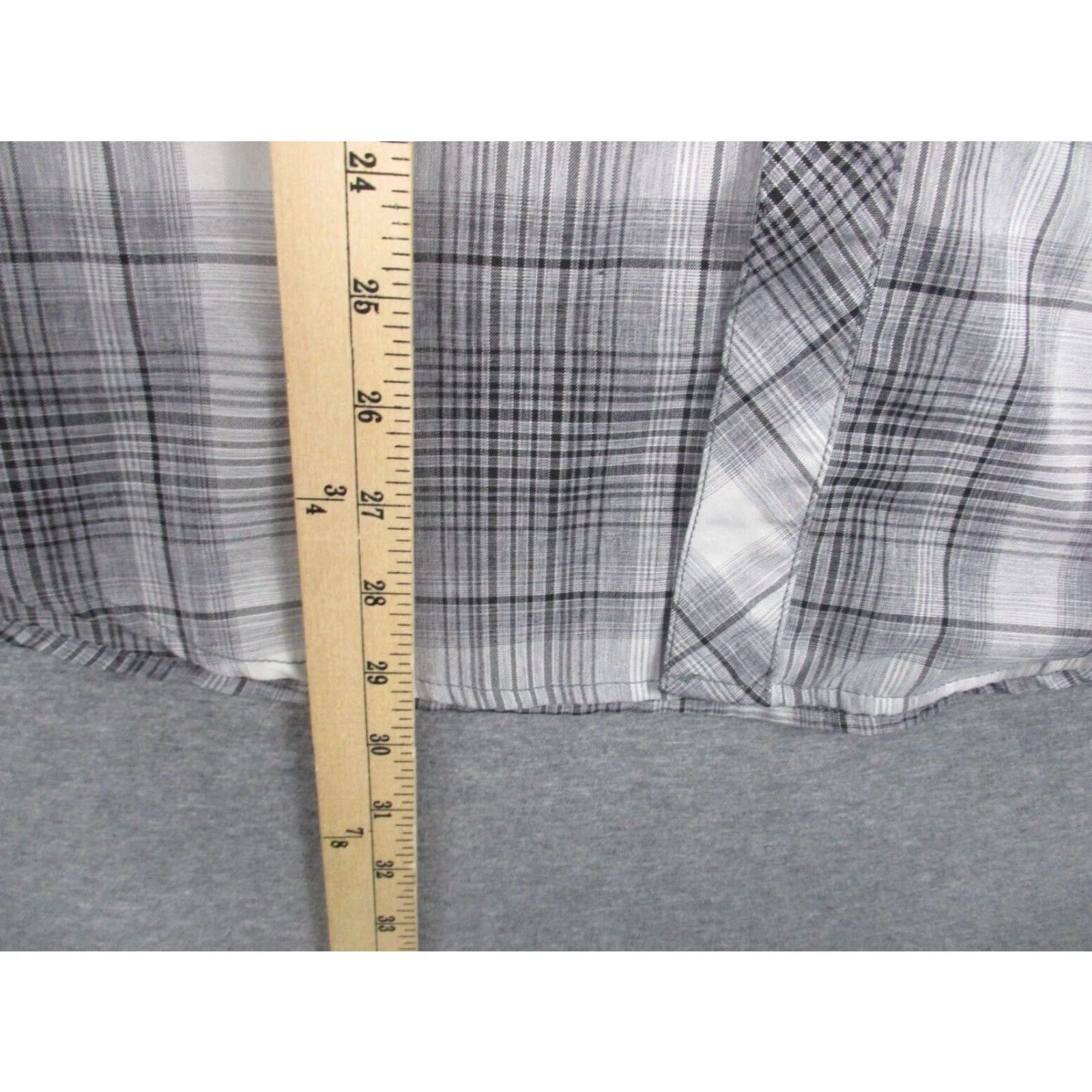 Orvis Orvis Shirt XL Gray Plaid Pockets Polyester Fishing Stretch Shirt (Men) Size US XL / EU 56 / 4 - 5 Thumbnail