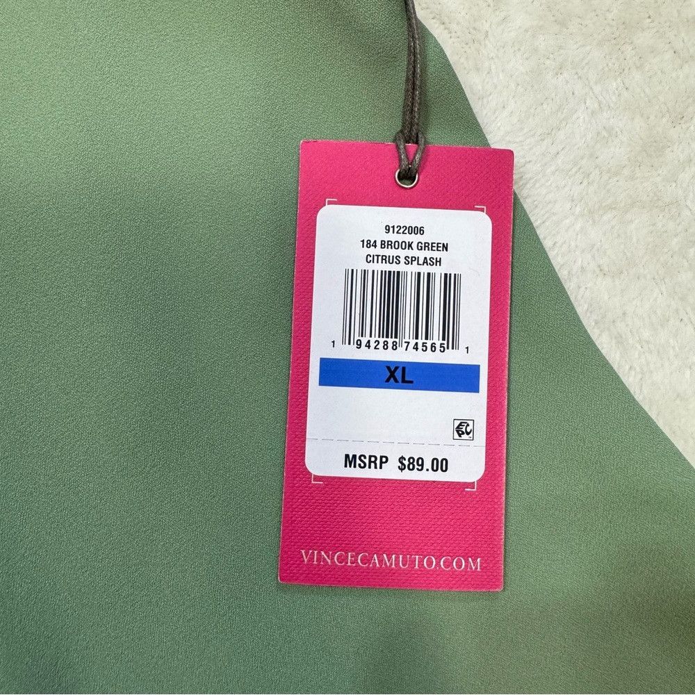 Vince Camuto NWT New $89 Vince Camuto Tie Neck Citrus Splash Blouse Size Size XL / US 12-14 / IT 48-50 - 8 Thumbnail