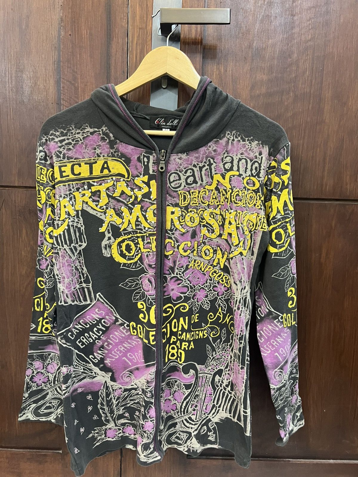 If Six Was Nine × Japanese Brand × Le Grande Bleu (L.G.B.) Full Print Clen Delle Creazioni Hoodies Size US M / EU 48-50 / 2 - 1 Thumbnail