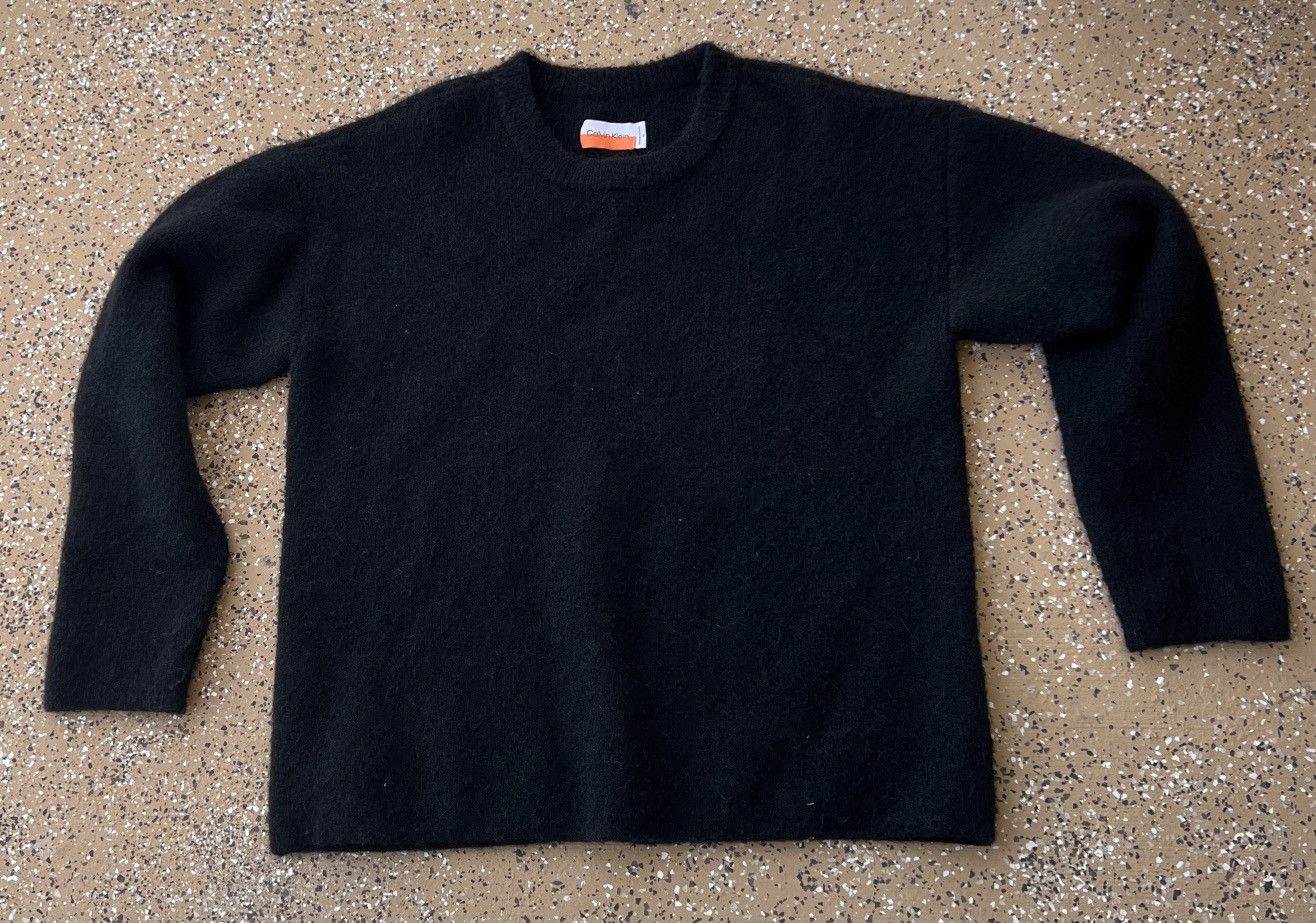 Calvin Klein × Heron Preston CK x Heron Preston Black Alpaca Pullover Sweater Size US M / EU 48-50 / 2 - 1 Thumbnail