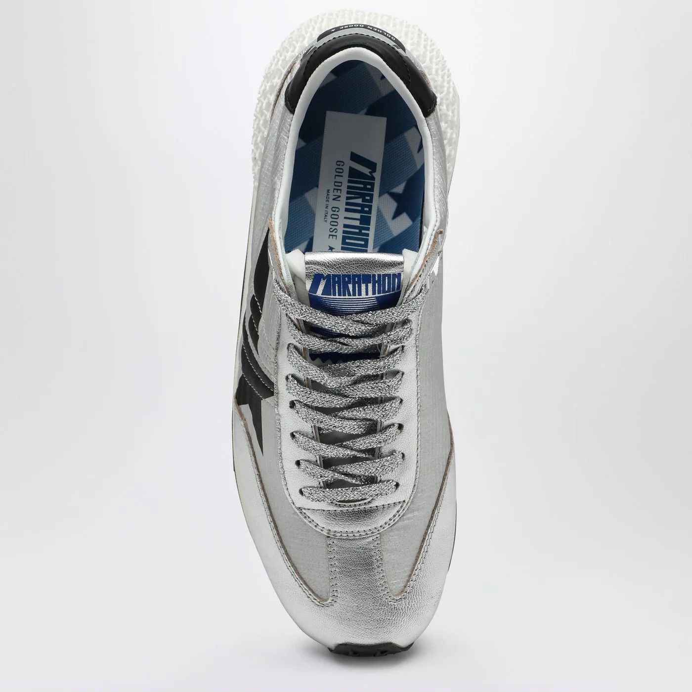 Golden Goose o1d2blof0426 Low-Top Sneakers in Silver Size US 6 / EU 39 - 3 Thumbnail