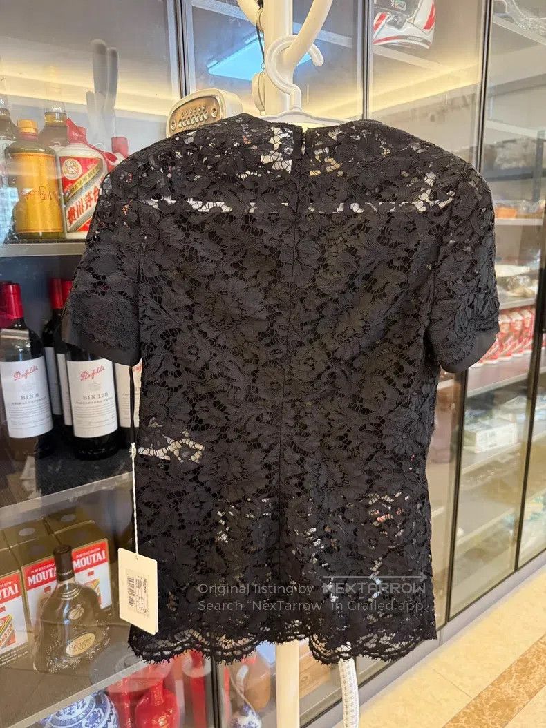 Valentino Valentino Black lace cut-out top Size S / US 4 / IT 40 - 1 Thumbnail