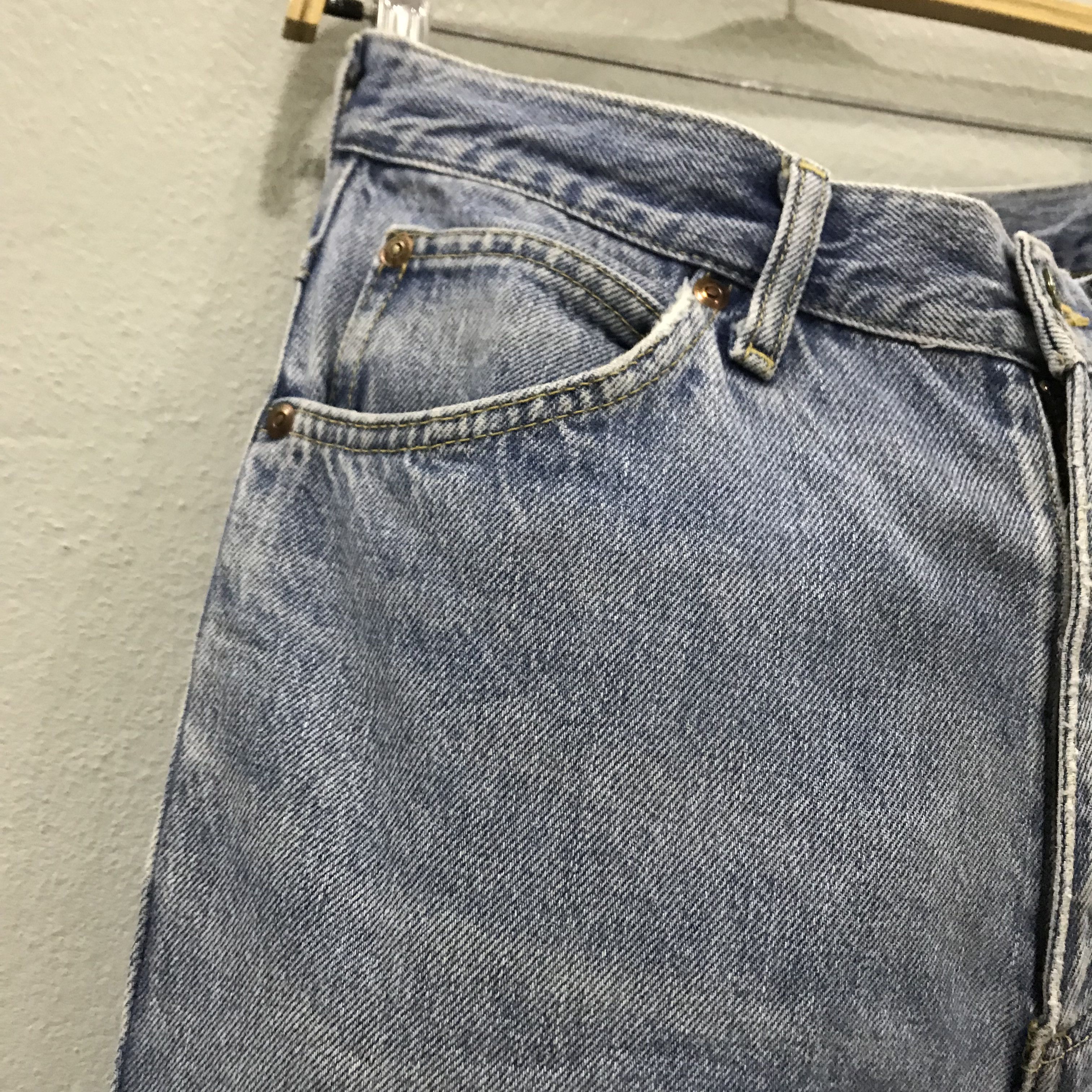 Lee Vintage Lee Straight Leg Jeans Light Wash Size US 31 - 7 Thumbnail