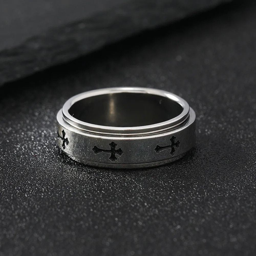 Other Rotatable Metal Cross Ring Size ONE SIZE - 4 Thumbnail