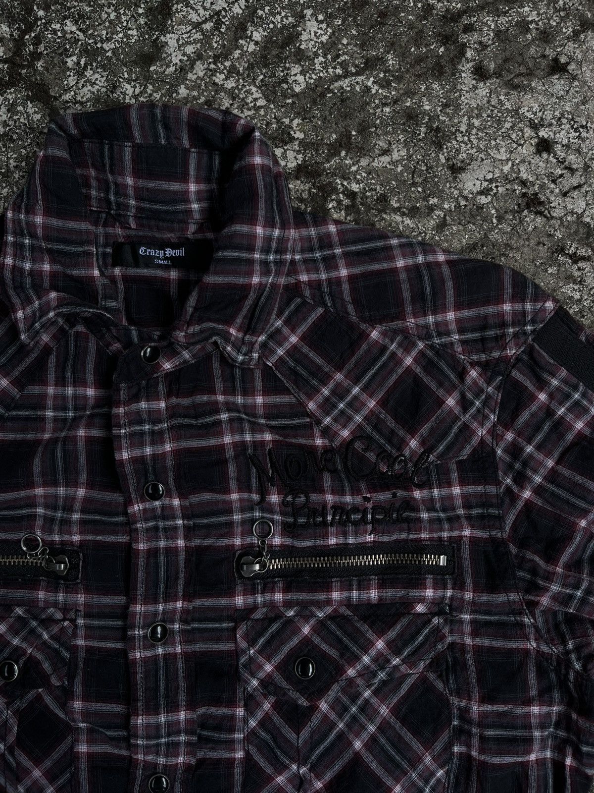 Japanese Brand Vkei style plaid gothic punk shirt Size US S / EU 44-46 / 1 - 3 Thumbnail