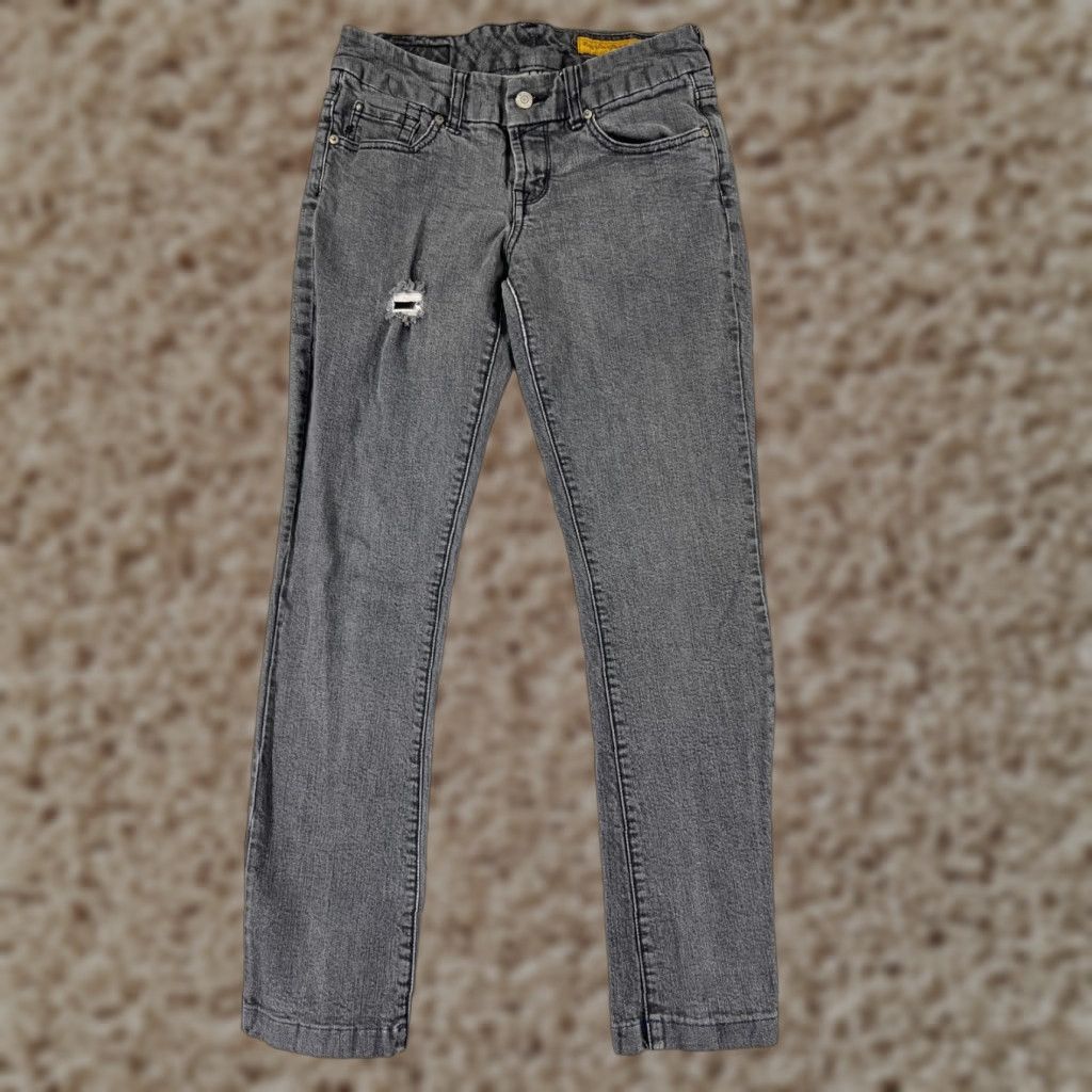 Vintage Seven7 Jeans Women Gray Denim Regular Bootcut Distressed Low Rise 28x28 Jeans Womens Bootcut Distressed Gray 28x28 Size 28" / US 6 / IT 42 - 1 Thumbnail