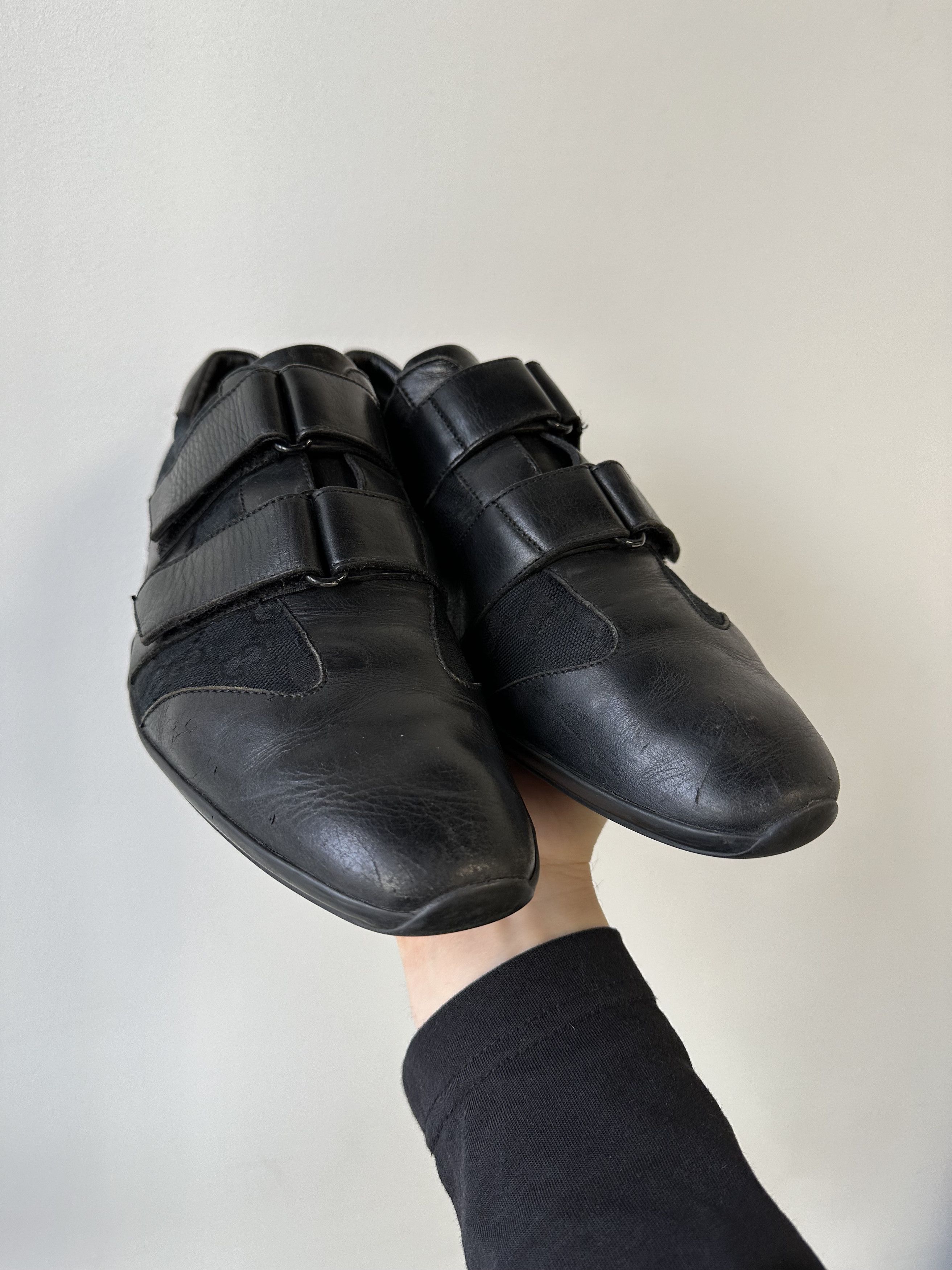 Designer × Gucci Gucci Monogram Vintage y2k Velcro Trainers Sneakers 5935AC Size US 8.5 / EU 41-42 - 6 Thumbnail