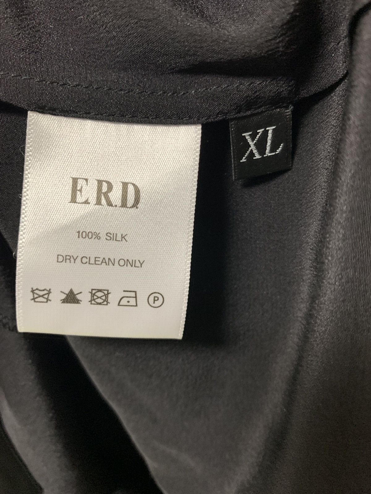Enfants Riches Deprimes ERD FW24 Black Pussy Bow Shirt Silk XL Size US XL / EU 56 / 4 - 6 Thumbnail