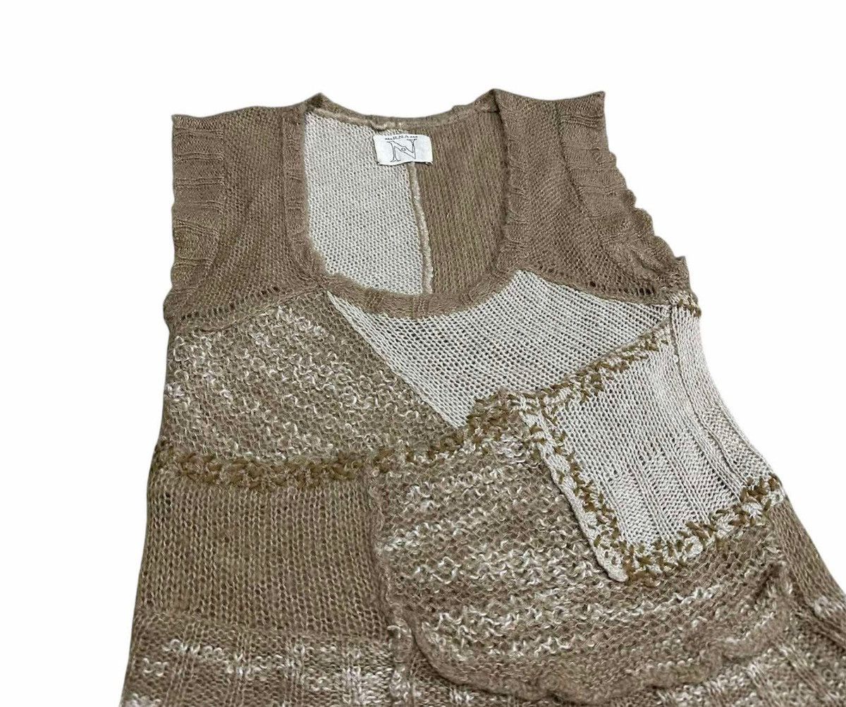 Hysteric Glamour × If Six Was Nine × Japanese Brand 🔥Sick Y2K Rna Distressed Knit Asymmetric Sleeveless Punk Size US M / EU 48-50 / 2 - 2 Thumbnail