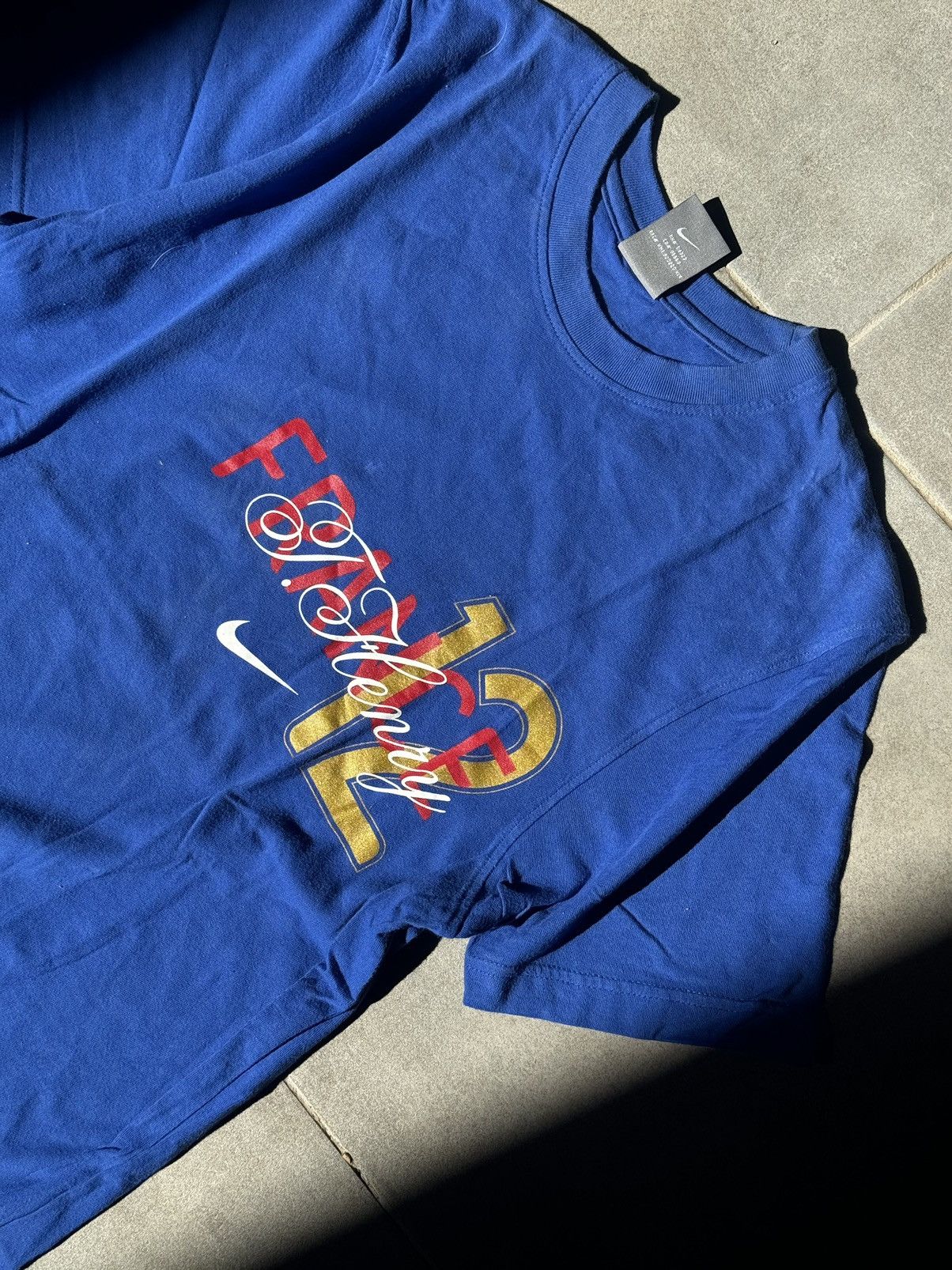 Nike × Vintage Y2K Nike France #12 Henry Blue Soccer Tee Vintage Size US M / EU 48-50 / 2 - 5 Thumbnail