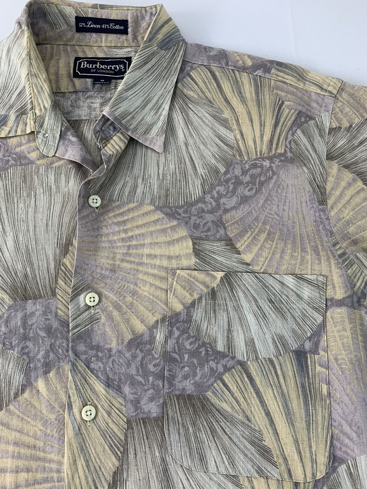 Burberry × Vintage Rare 90s Burberrys Of London Button Up Shirt Shell Design Size US L / EU 52-54 / 3 - 3 Thumbnail