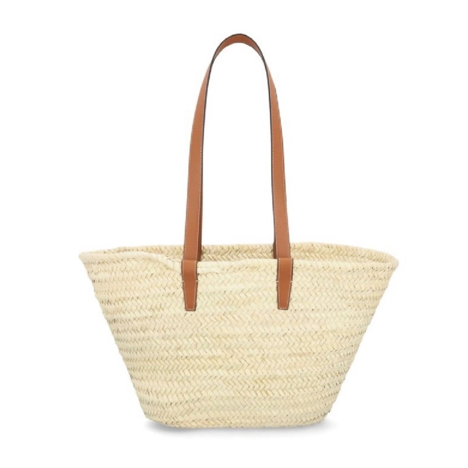 Celine CELINE Triomphe logo raffia tote shoulder bag Size ONE SIZE - 3 Thumbnail