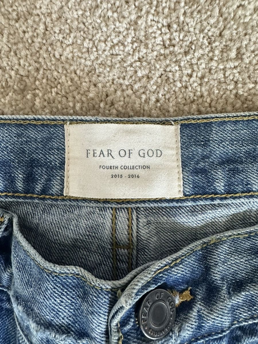 Fear of God Fourth Collection Second Batch Indigo Jeans Size US 35 - 4 Thumbnail