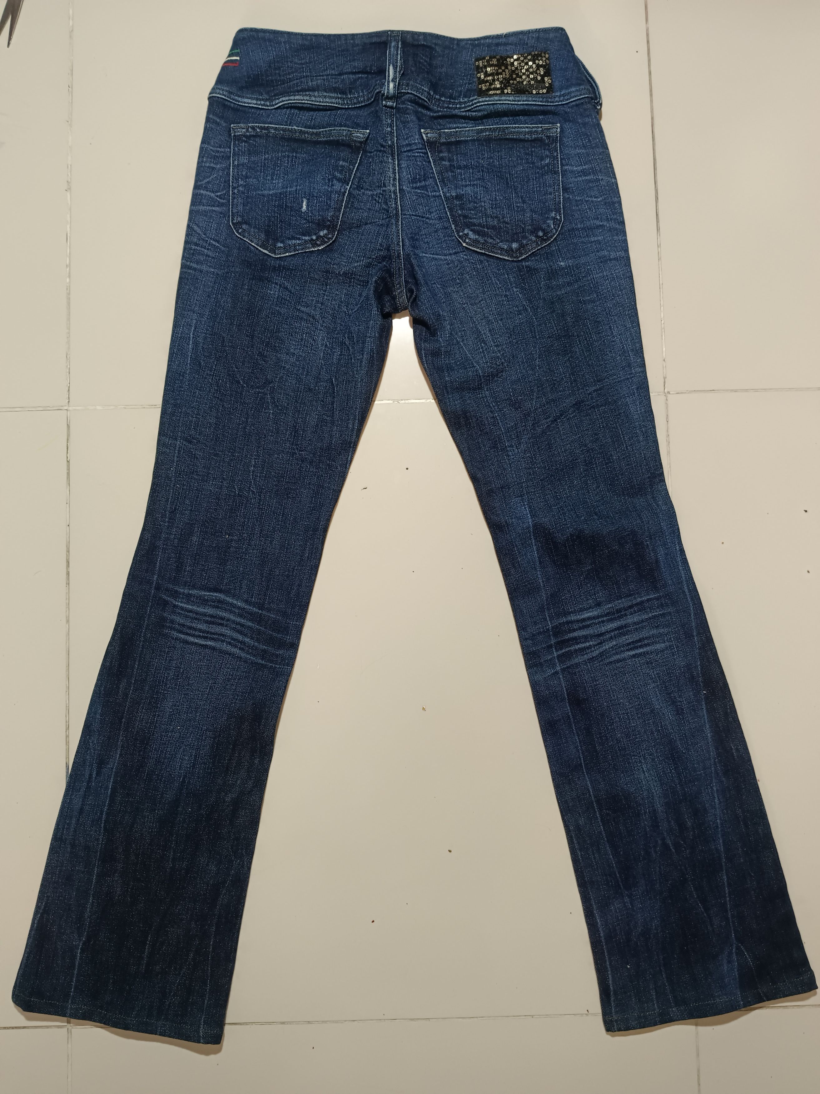 If Six Was Nine × Le Grande Bleu (L.G.B.) Vintage Flare Diesel Denim Jeans Size US 28 / EU 44 - 9 Thumbnail
