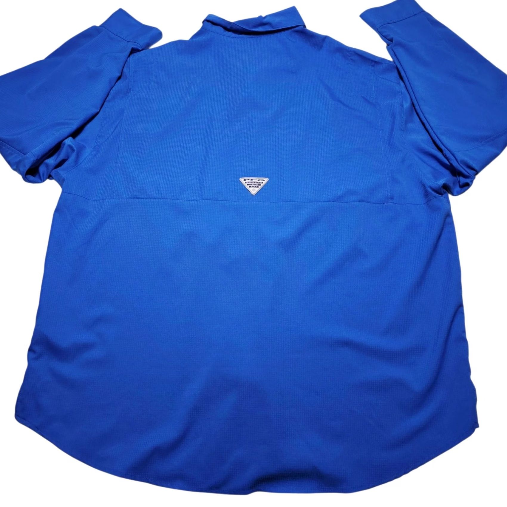 Vintage Columbia Men's Blue Long Sleeve PFG Button Up Fishing Shirt Vented Blue 2XL Size US XXL / EU 58 / 5 - 2 Thumbnail