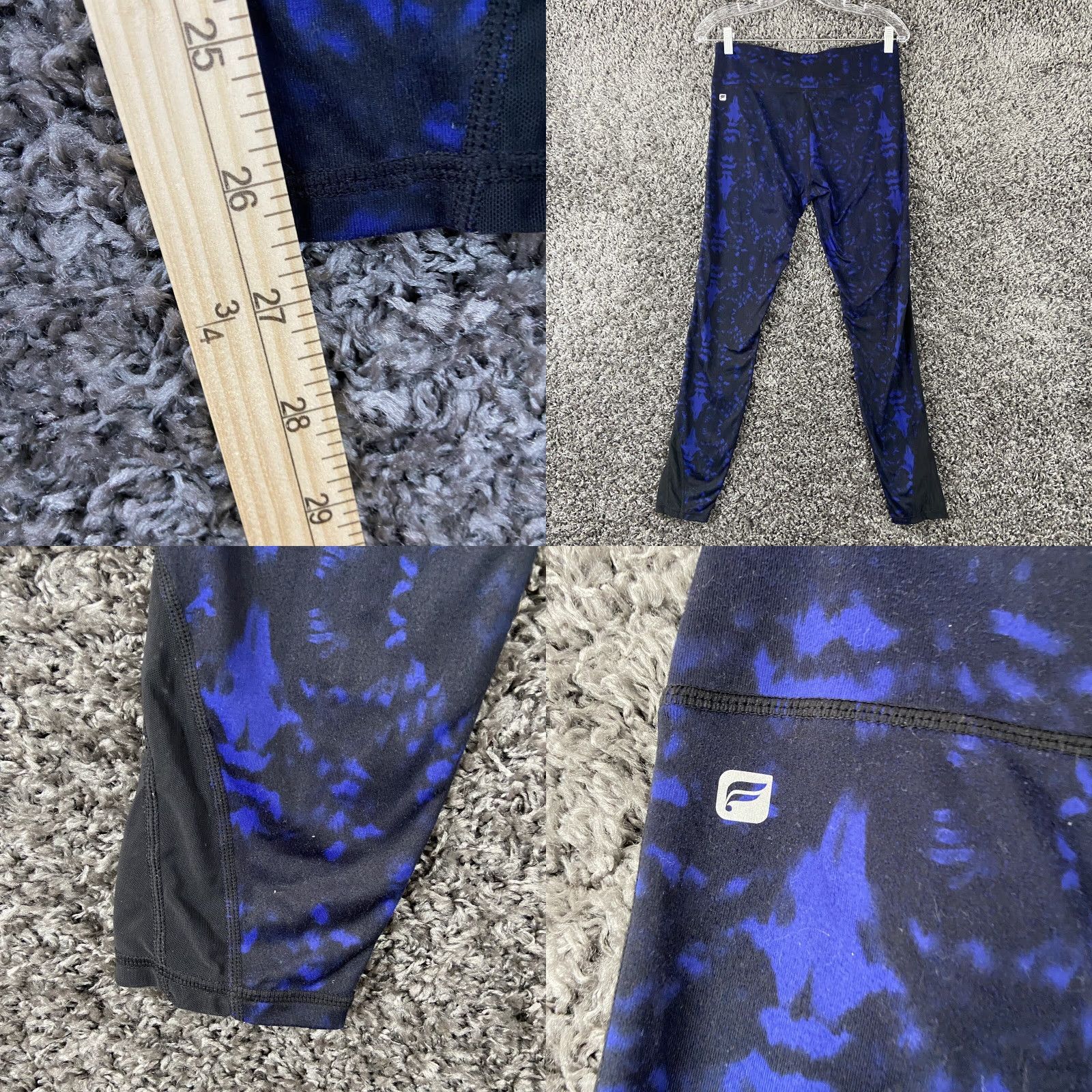 Fabletics Fabletics Women's L Pants Activewear Yoga Multicolor Blue Black Pattern Size 36" / US 14 / IT 50 - 8 Thumbnail