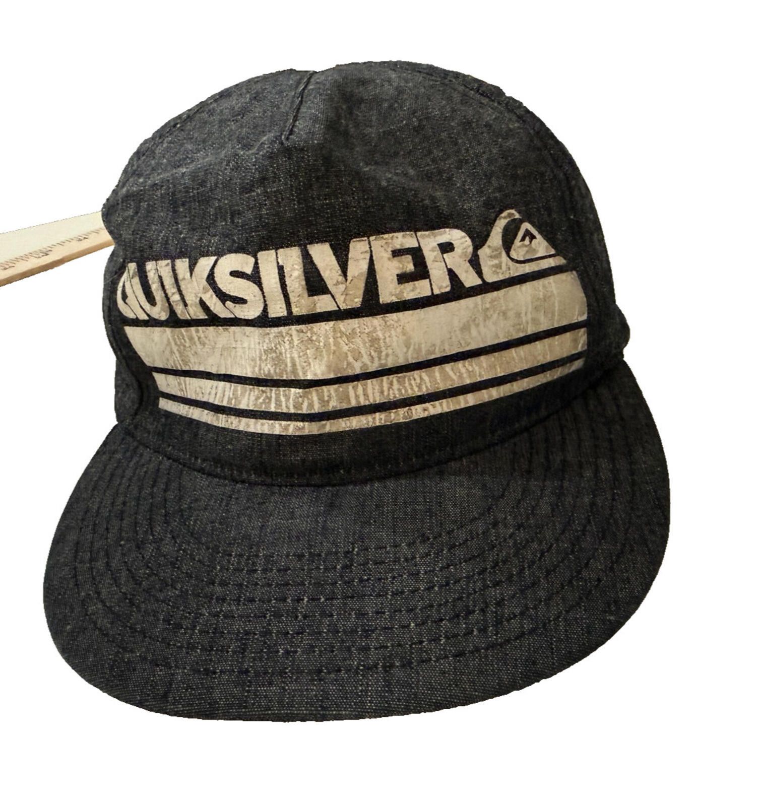 Quiksilver Y2K Quiksilver Hat Gray Camp Snapback Surf Skate Streetwear Size ONE SIZE - 2 Thumbnail