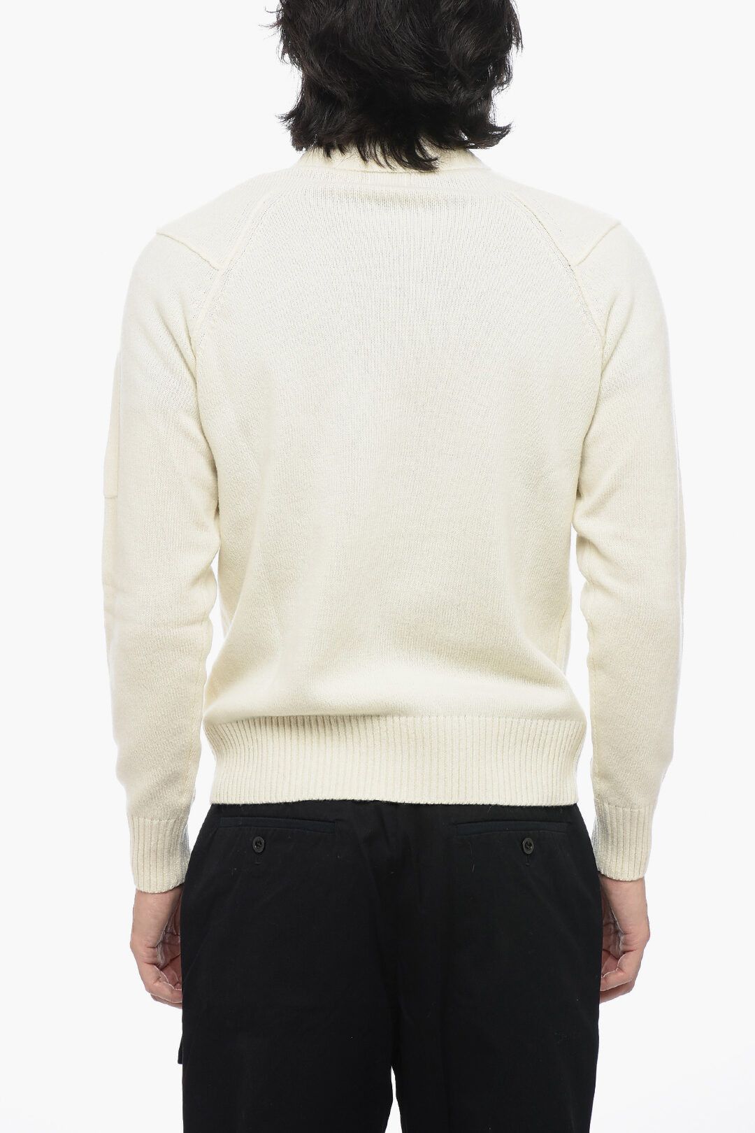 C.P. Company og1mm1024 Turtleneck Sweater in White Size US S / EU 44-46 / 1 - 2 Thumbnail