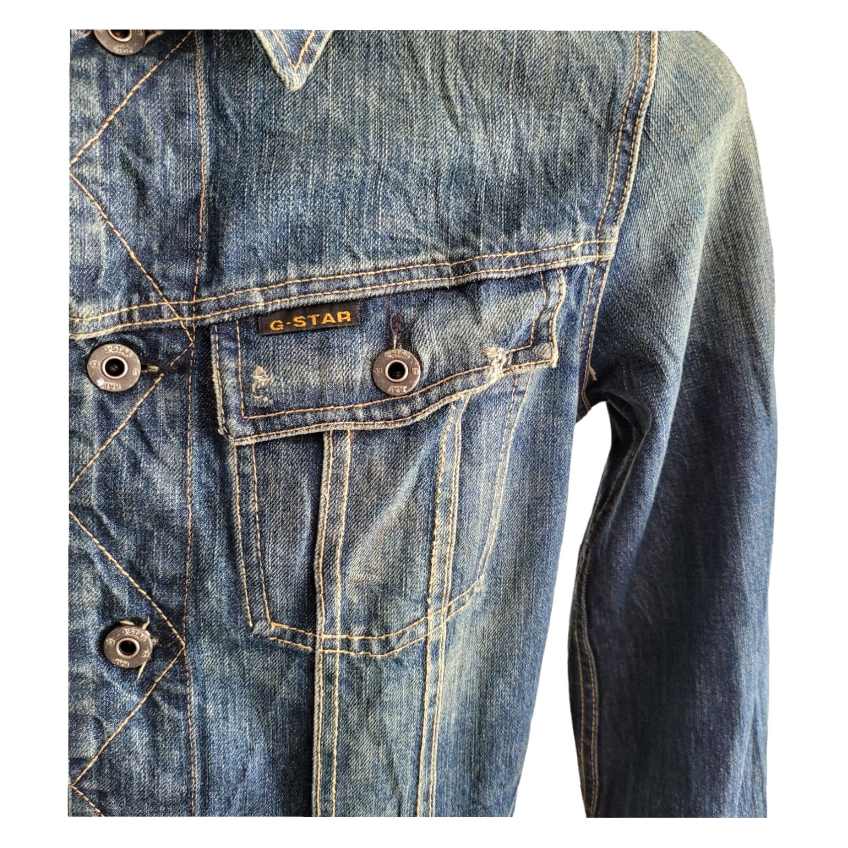 G-Star G-Star 8301 Cotton Denim Jacket M Women Blue Stars Denim Jacket M Size M / US 6-8 / IT 42-44 - 3 Thumbnail