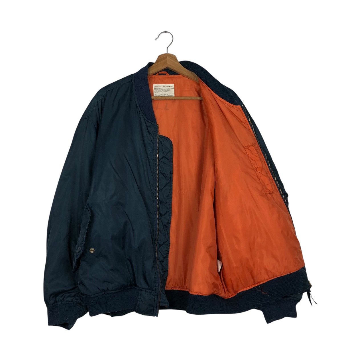 Japanese Brand 📌Vintage Fly Military Bomber Jacket Ma-1 Design Size US L / EU 52-54 / 3 - 12 Thumbnail
