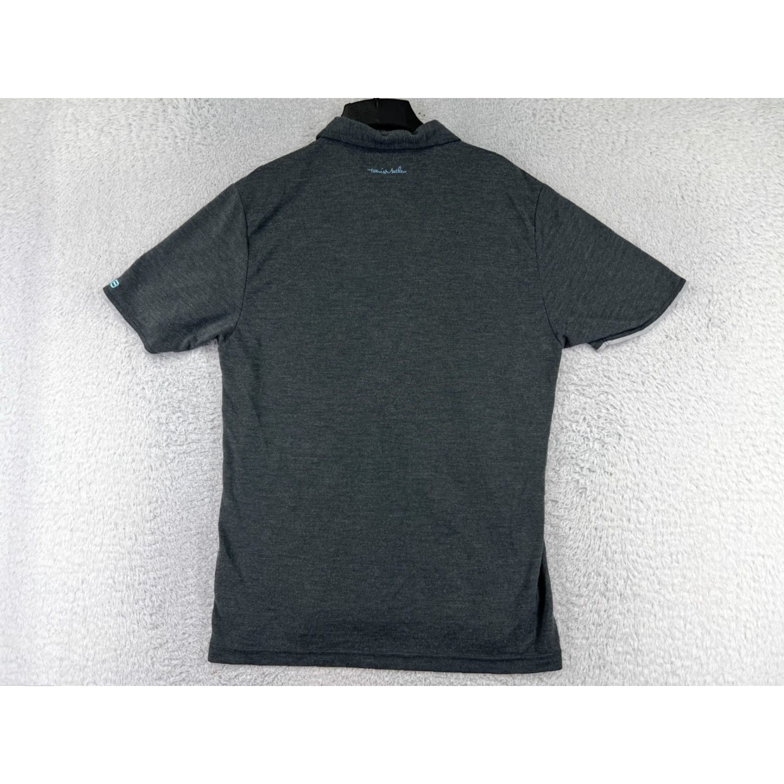 TravisMathew Travis Mathew Polo Shirt Mens L Gray Solid Golf Outdoor Knit Short Sleeve Regular Fit Size US L / EU 52-54 / 3 - 2 Thumbnail