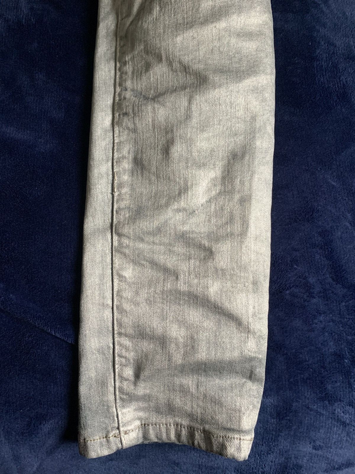 Other Custom Silver Biker Jeans Balmain Like 2000s Fashion Swag Size US 34 / EU 50 - 10 Thumbnail