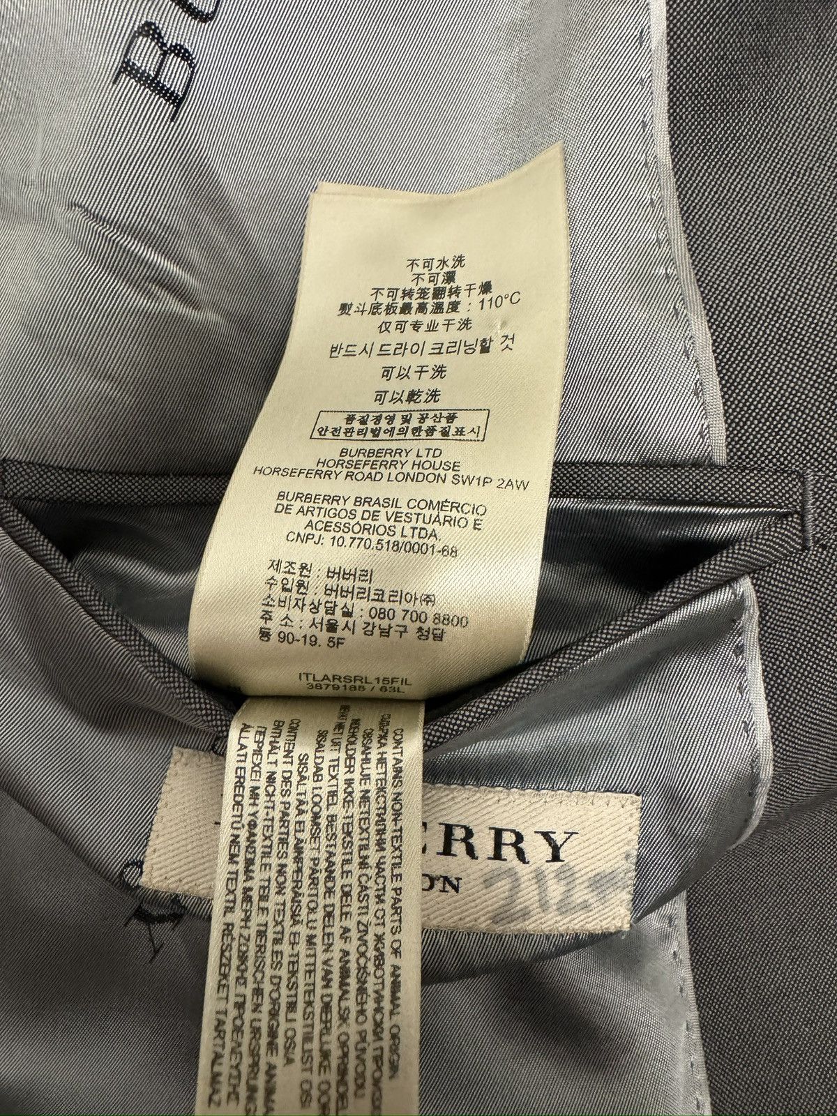 Burberry Burberry London Made in Italy Wool Jacket 52 L $1890 Size 42L - 13 Thumbnail
