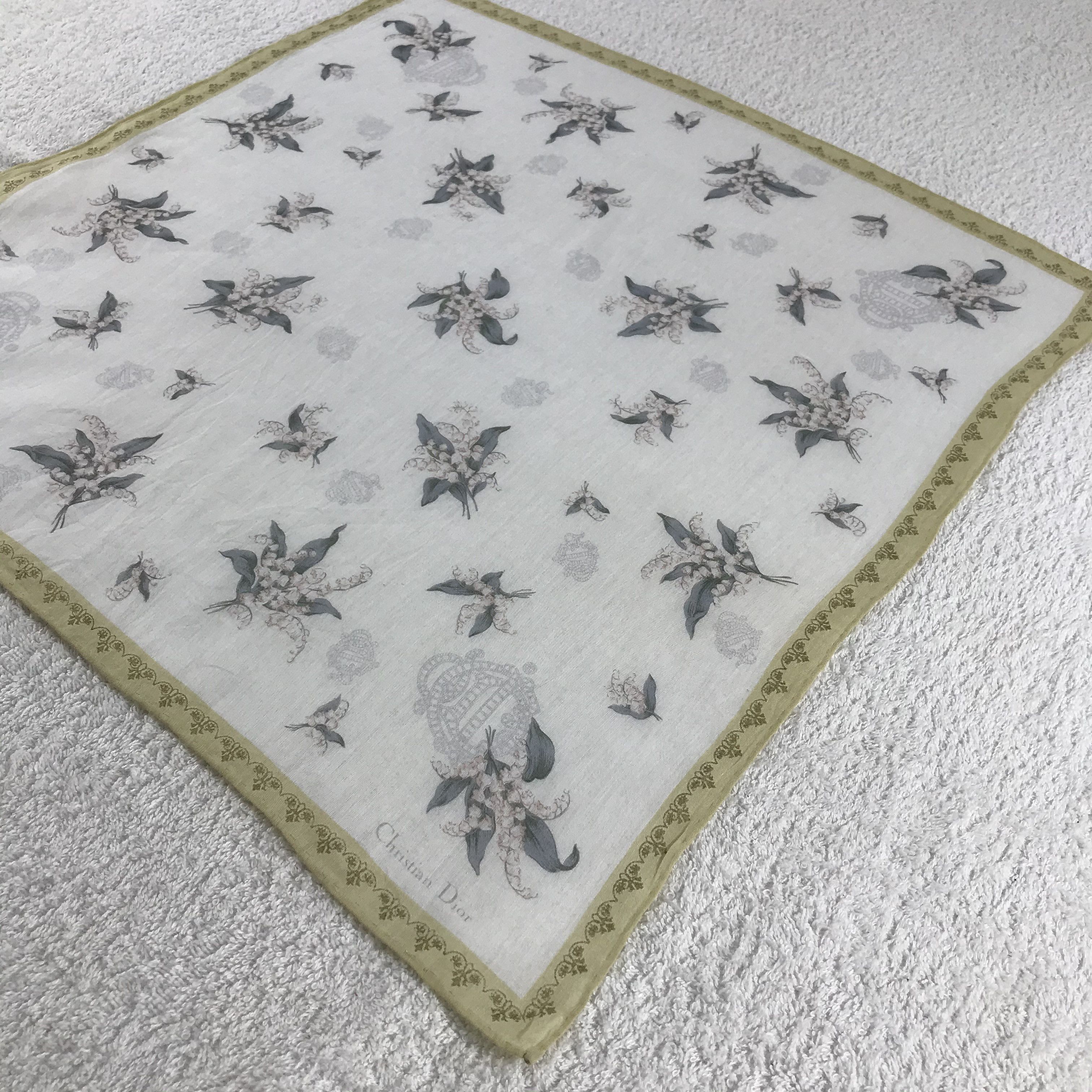 Christian Dior Monsieur × Vintage Christian Dior Bandana / Handkerchief / Neckerchief - S152 Size ONE SIZE - 2 Thumbnail