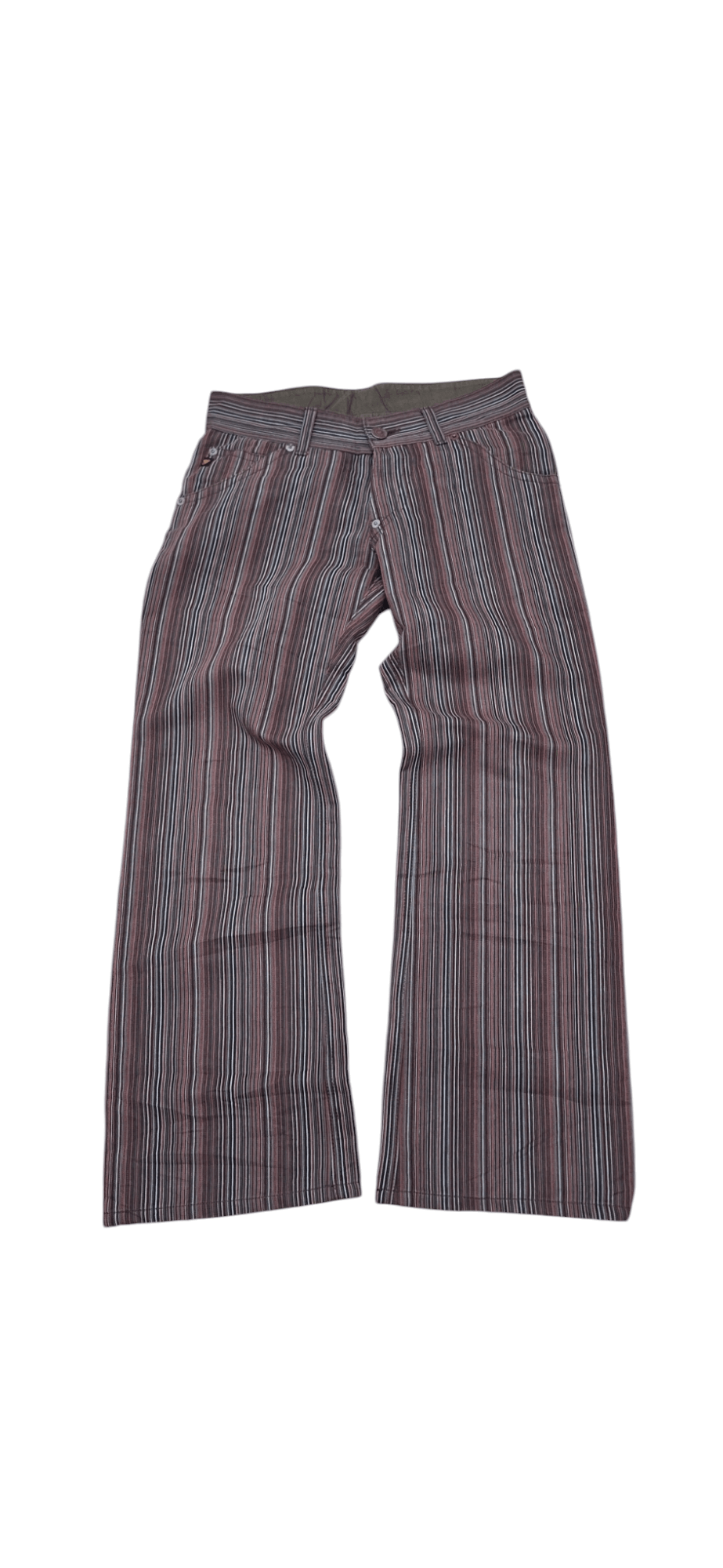 20471120 × 5351 POUR LES HOMMES × Japanese Brand Vintage 291295 Homme Pinstripe Baggy Pants Size US 32 / EU 48 - 1 Thumbnail
