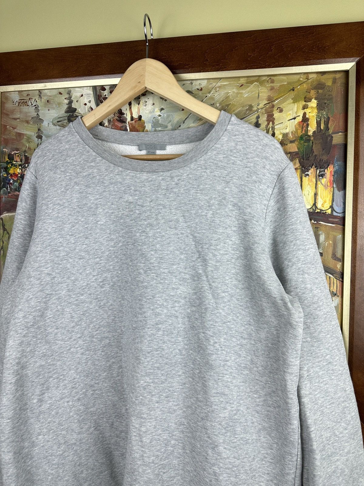 Cos Cos grey blank basic oversized body crewneck Size US L / EU 52-54 / 3 - 4 Thumbnail