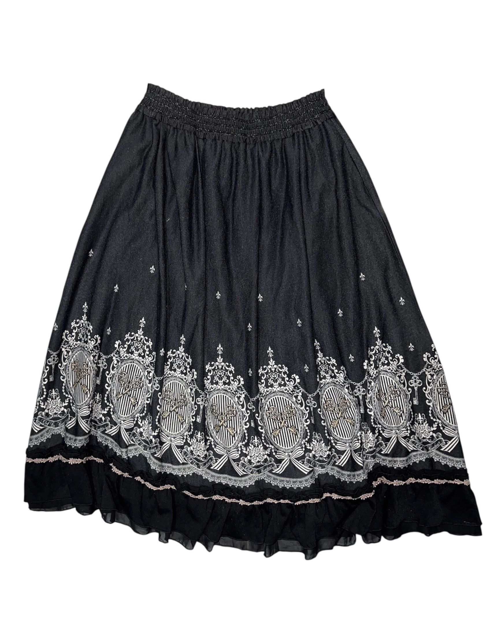 Japanese Brand Axes femme lolita midi skirt 🖤 Size 26" / US 2 / IT 38 - 1 Thumbnail