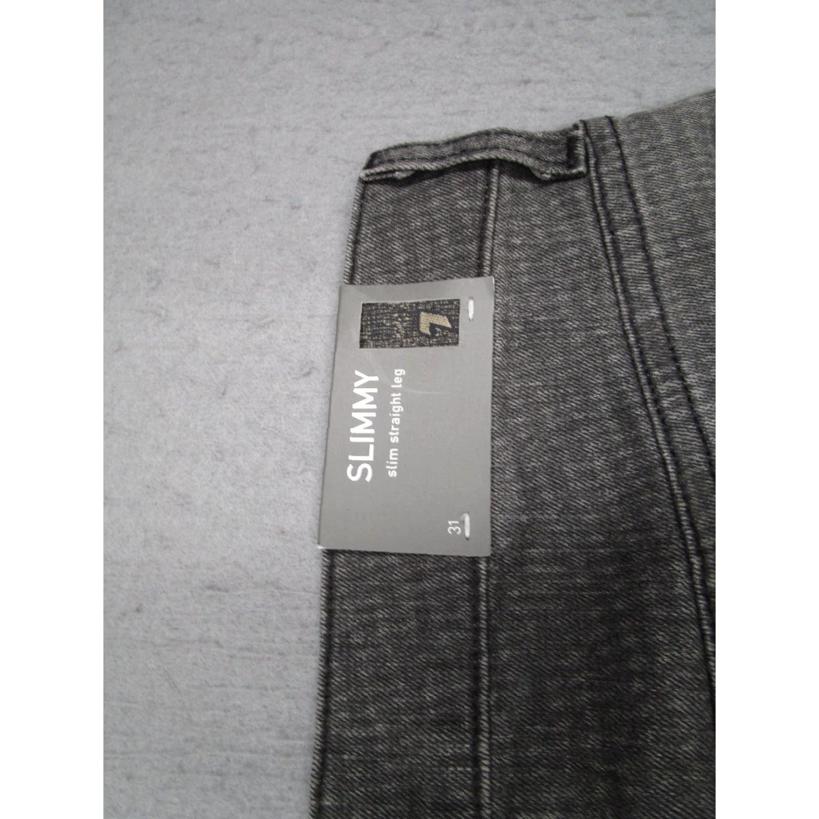 7 For All Mankind 7 For All Mankind Jeans Men's 31 Gray Slimmy Slim Straight Denim 31x30 Made in USA Size US 31 - 7 Thumbnail