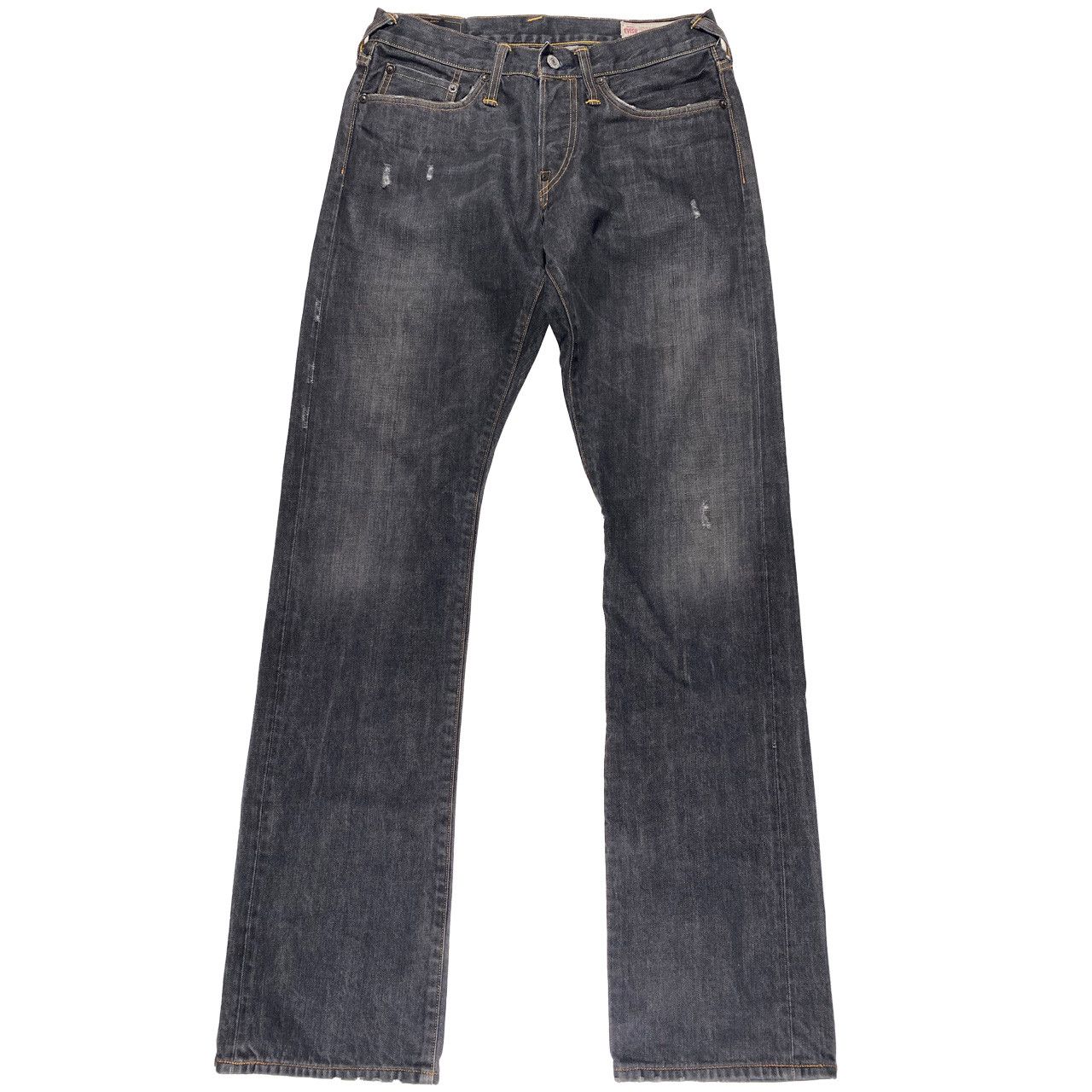 Evisu Evisu No 2 BLK Black Diacock Logo Selvedge Jeans 30x33.5 Size US 30 / EU 46 - 2 Thumbnail