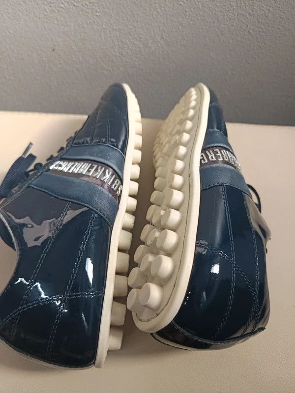 Dirk Bikkembergs Leather DB Trainers Shoes Football Sneakers Rare opium Size US 7 / IT 37 - 4 Thumbnail