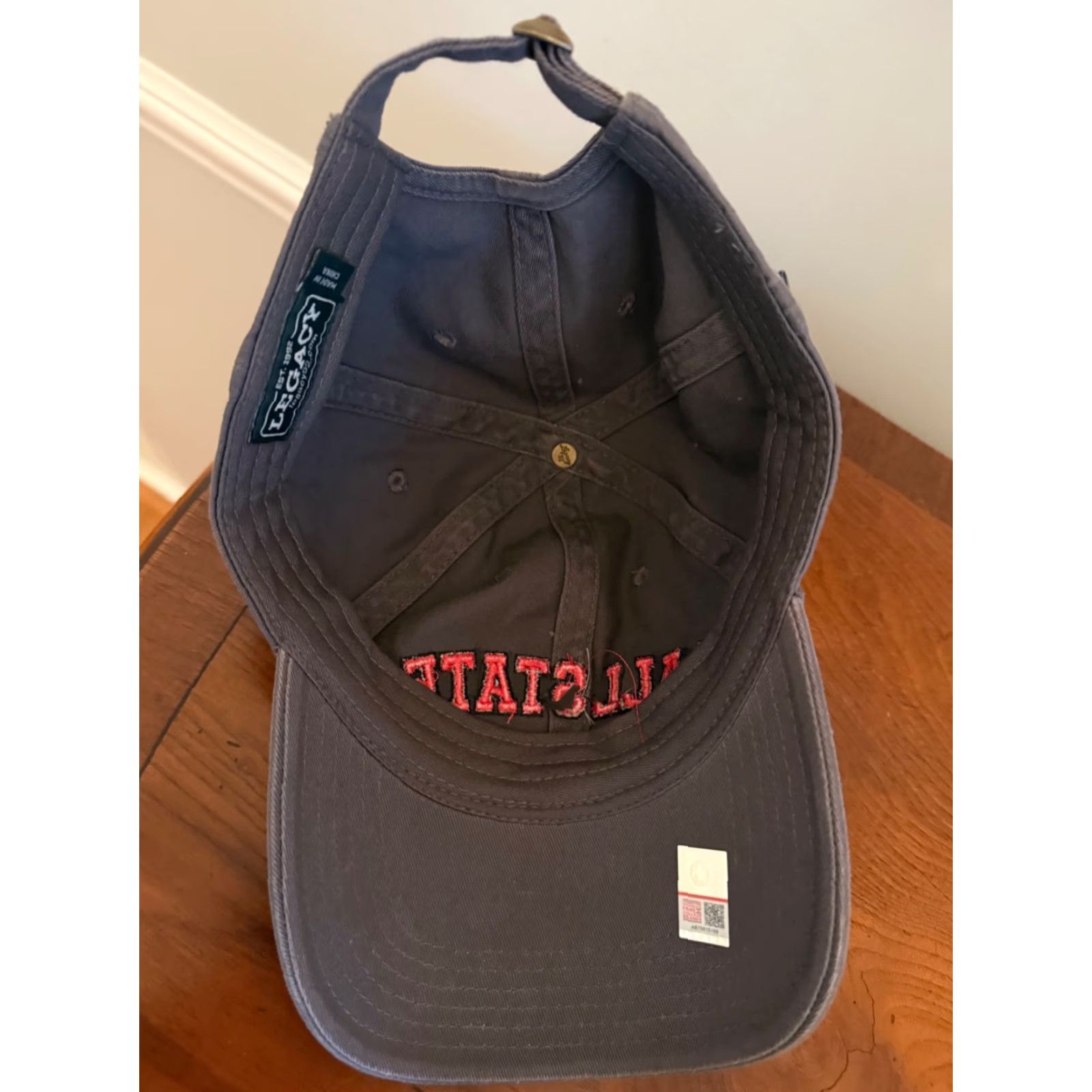 Our Legacy Ball State Cardinals Hat ADJUSTABLE STRAPBACK Black Gray Dad Cap Embroidered University Men Baseball Cap Size ONE SIZE - 4 Thumbnail
