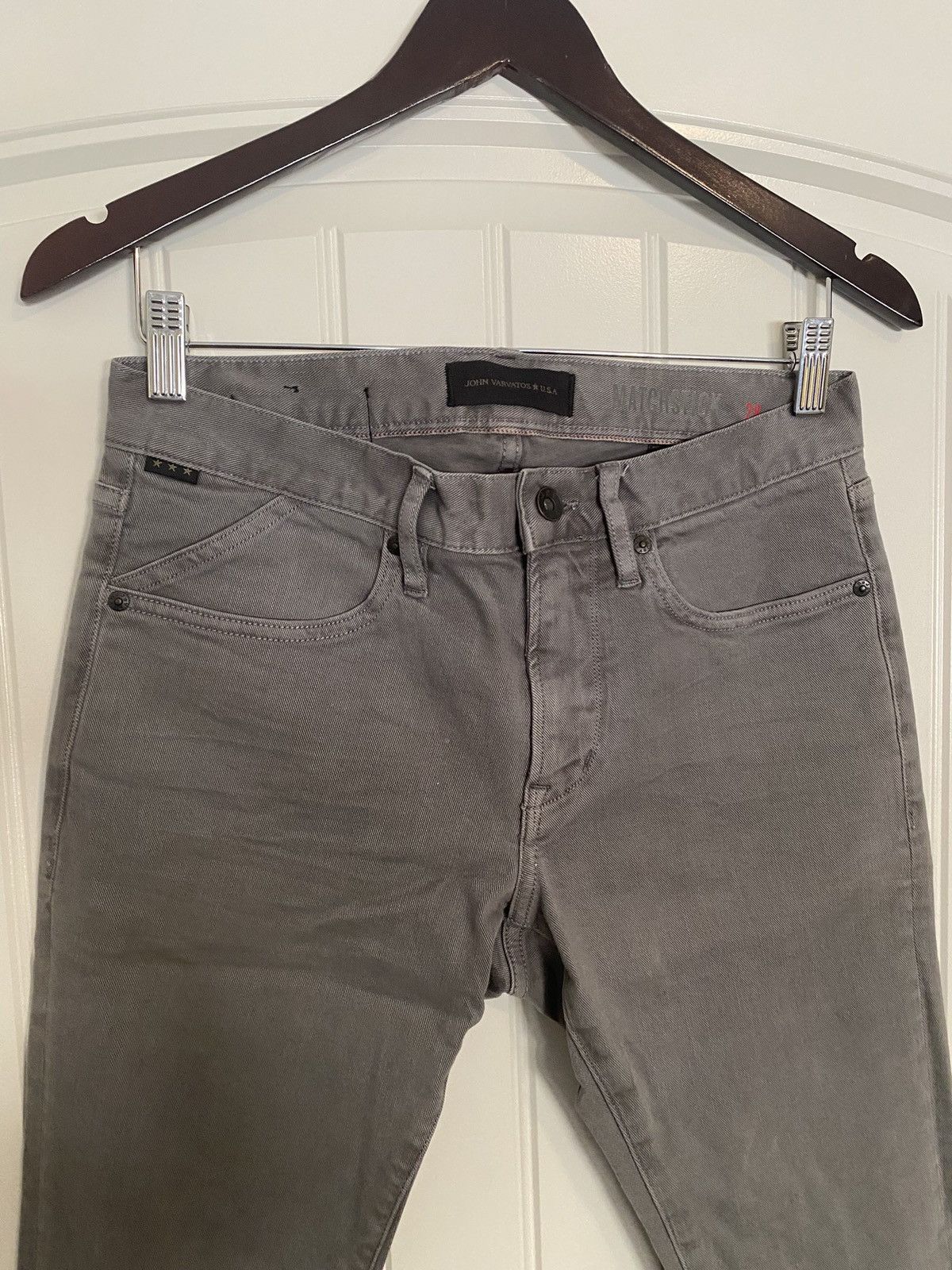 John Varvatos John Varvatos Grey Denim Skinny Jeans Size US 28 / EU 44 - 3 Thumbnail