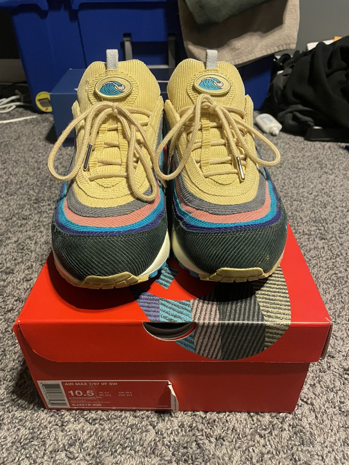 image of Nike Sean Wotherspoon Air Max 1/97 Shoes, Men's (Size 10.5)
