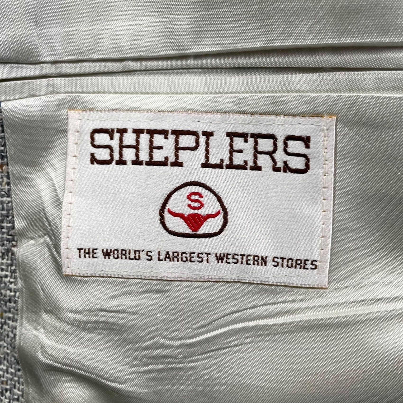 Vintage VINTAGE Sheplers Western Cowboy Tweed Blazer Gray 42R Men’s USA Size 42R - 6 Thumbnail