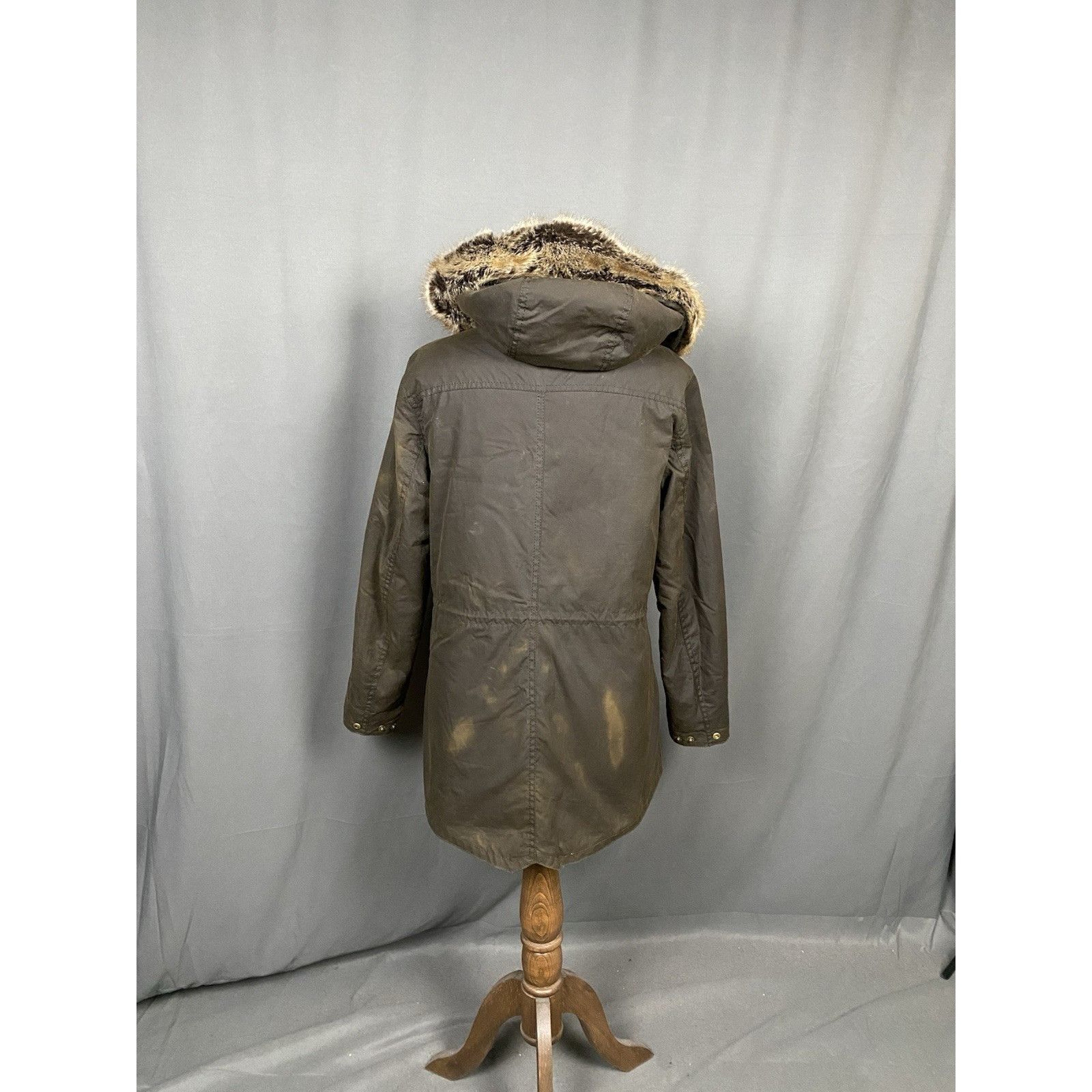 Barbour Barbour Kelsall Women's Green Waxed Hooded Parka Jacket Size Size M / US 6-8 / IT 42-44 - 8 Thumbnail