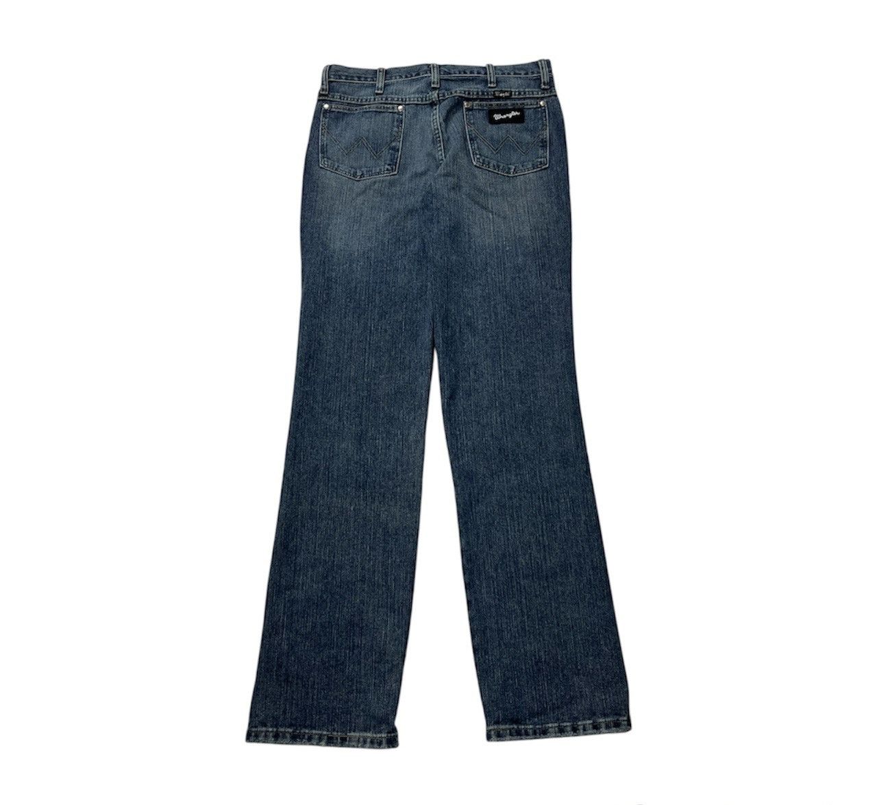 Vintage × Wrangler Vintage Wrangler cowboy cut distressed washed denim jeans Size US 33 - 2 Thumbnail