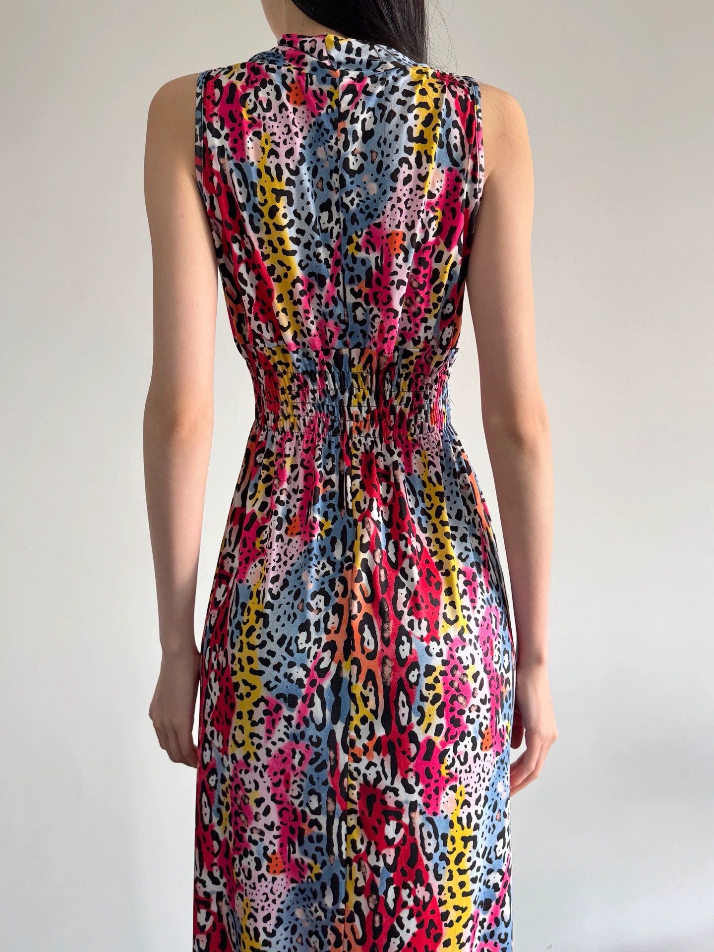 Other French Brand Leopard Print Dress 86B/64W/137L Size L / US 10 / IT 46 - 9 Thumbnail