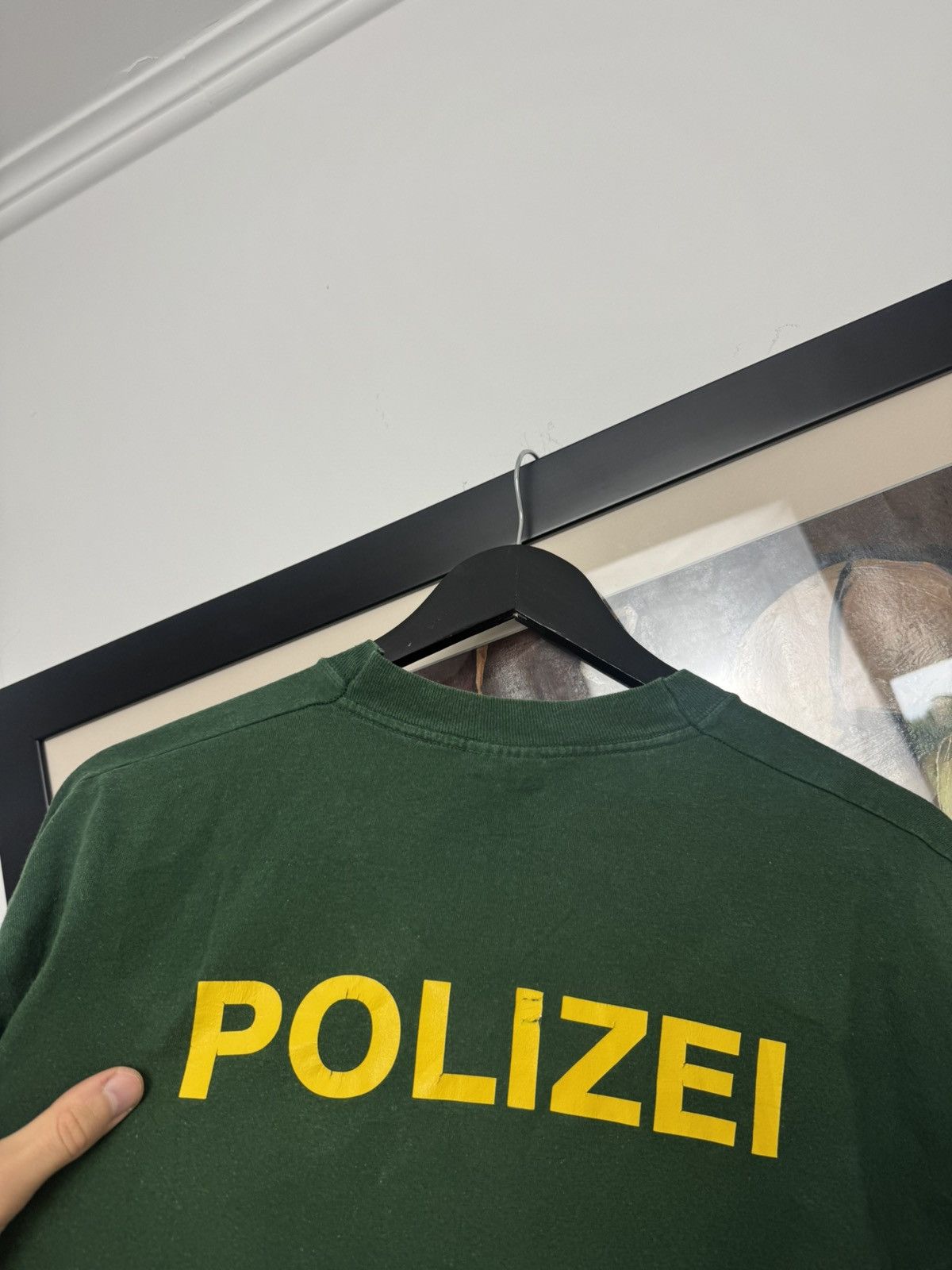 Vintage Polizei German Police Berlin 90s Vintage Tee AvantGarde Hype Size US L / EU 52-54 / 3 - 4 Thumbnail