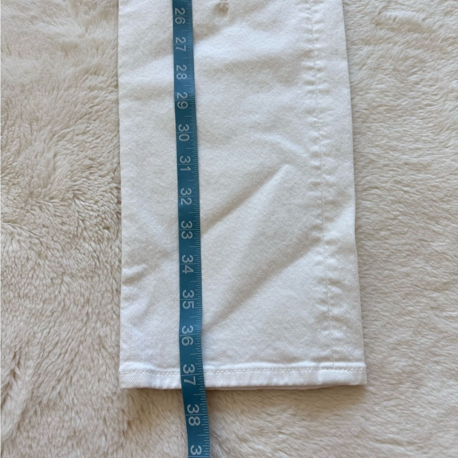 7 For All Mankind 7 for all Mankind women stretchy white jeans size 30 Size 30" / US 8 / IT 44 - 8 Thumbnail